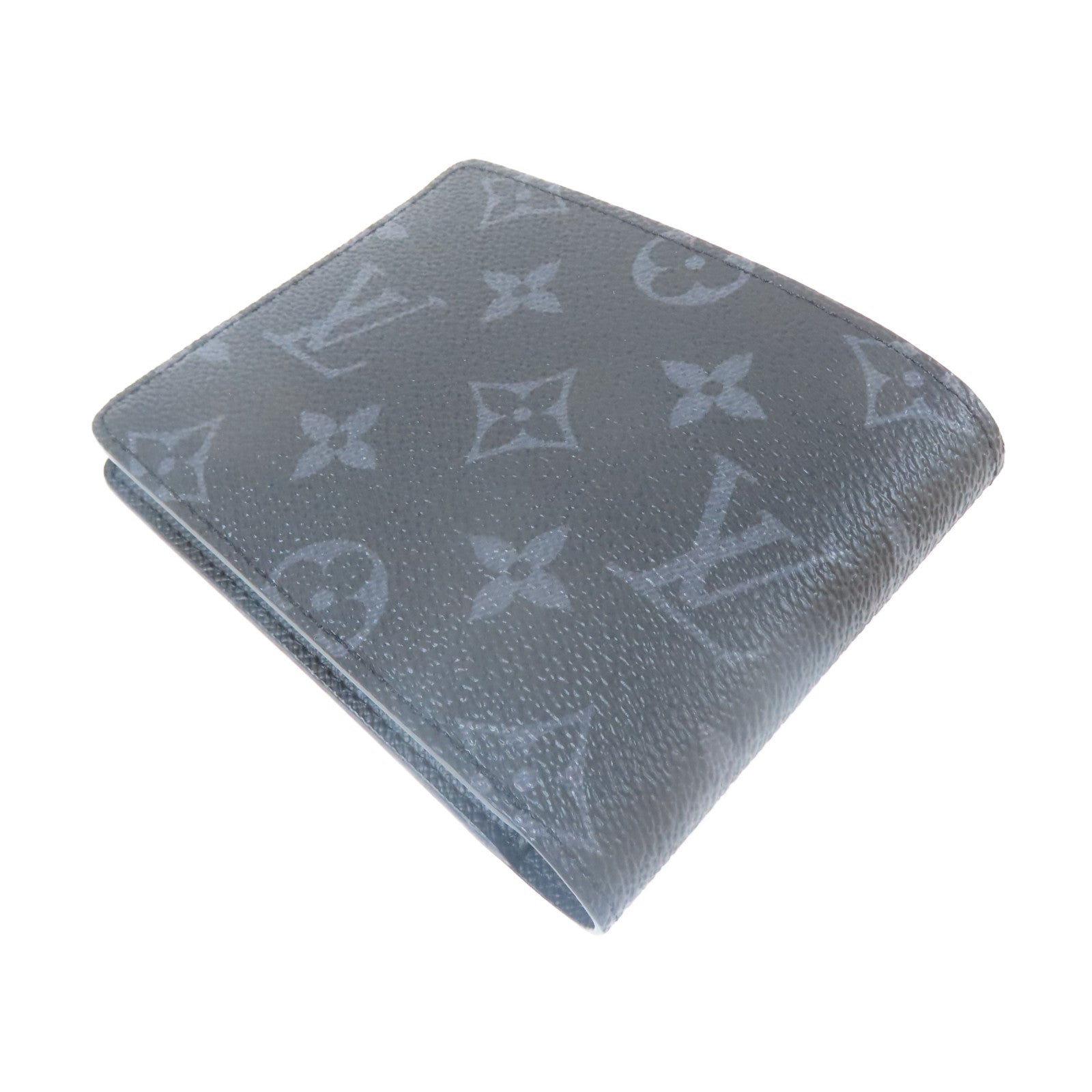 LOUIS VUITTON Monogram Eclipse Slender錢包黑色