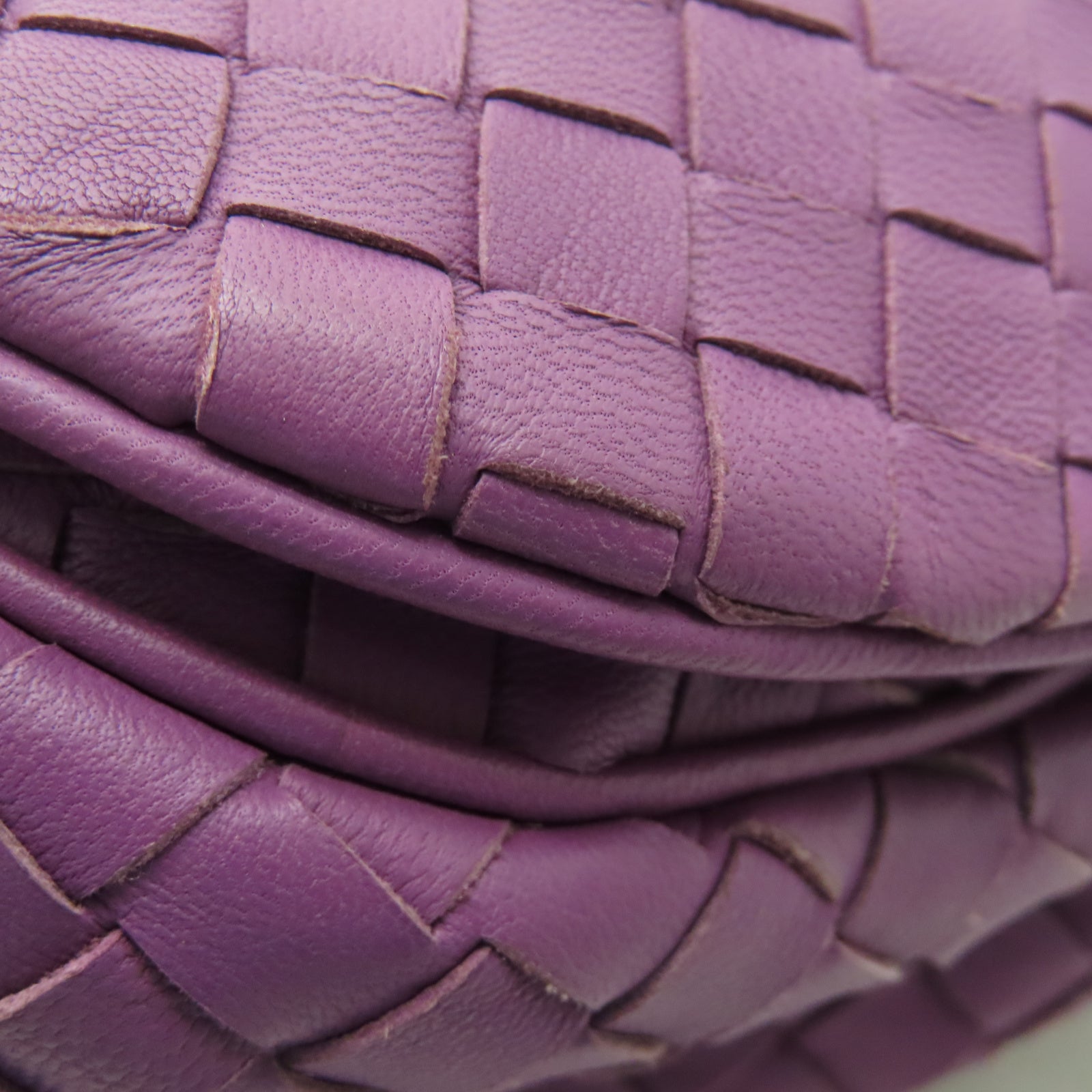 BOTTEGA VENETA 織紋皮革Shoulder Bag肩背袋紫色