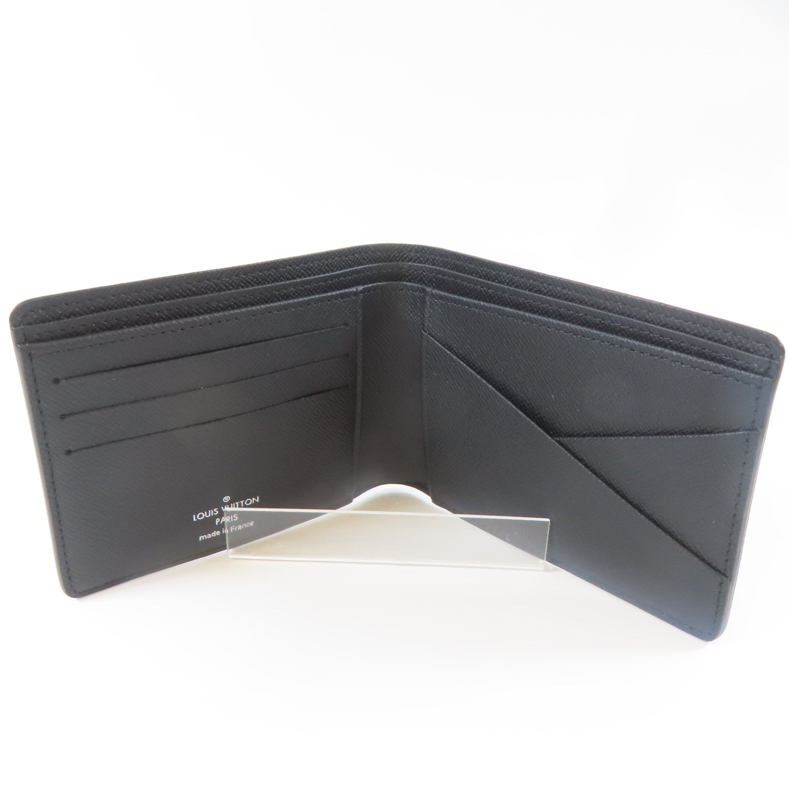 LOUIS VUITTON Monogram Eclipse Slender錢包黑色