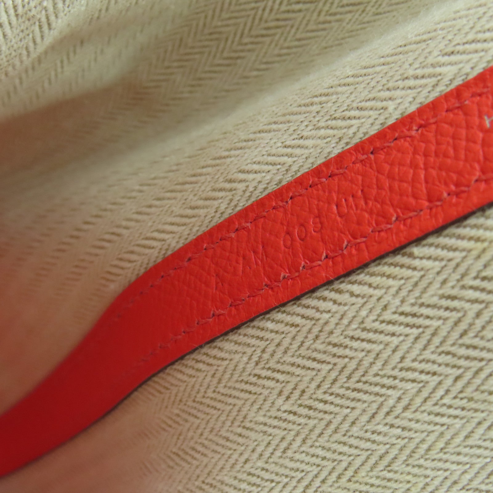 HERMES Veau Epsom皮革GardenParty PM銀扣手挽袋糖果紅色