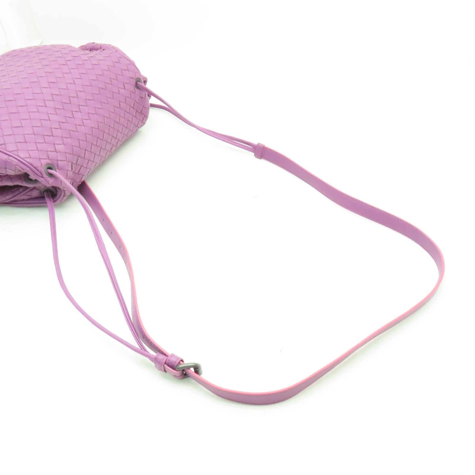 BOTTEGA VENETA 織紋皮革Shoulder Bag肩背袋紫色