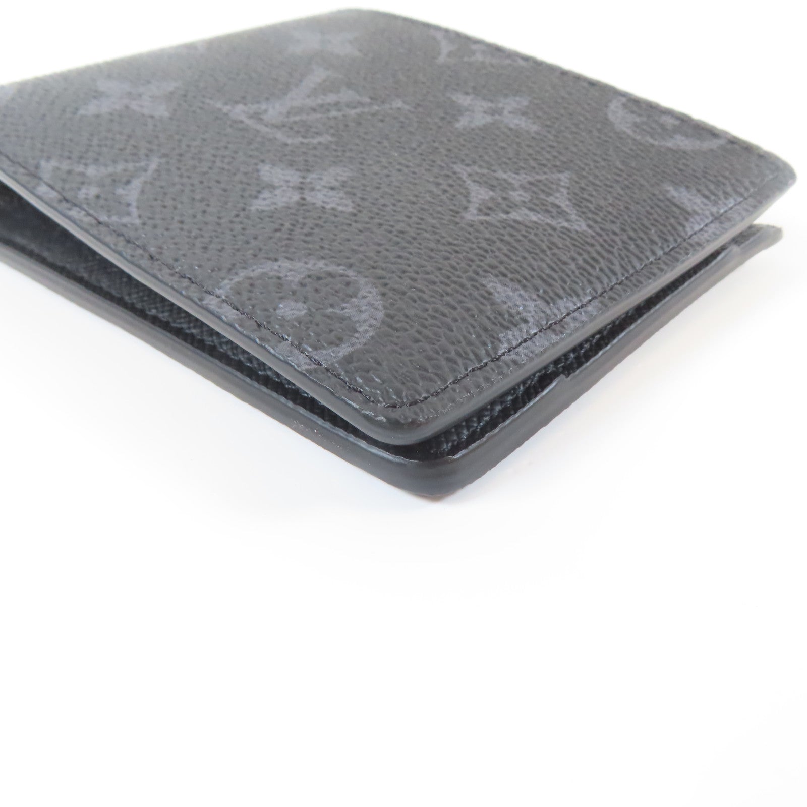 LOUIS VUITTON Monogram Eclipse Slender錢包黑色