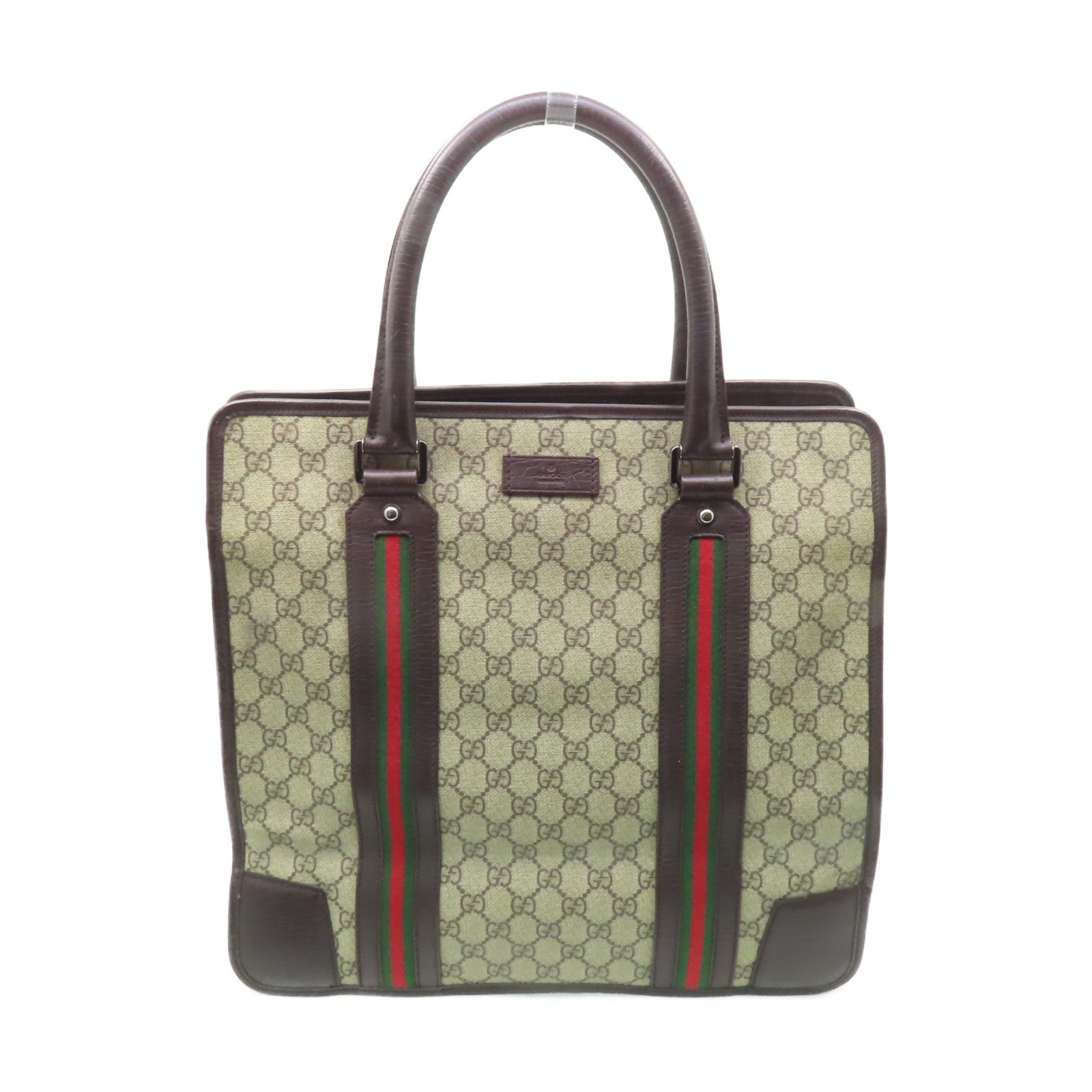 GUCCI 塗層帆布Tote Bag手挽袋啡色