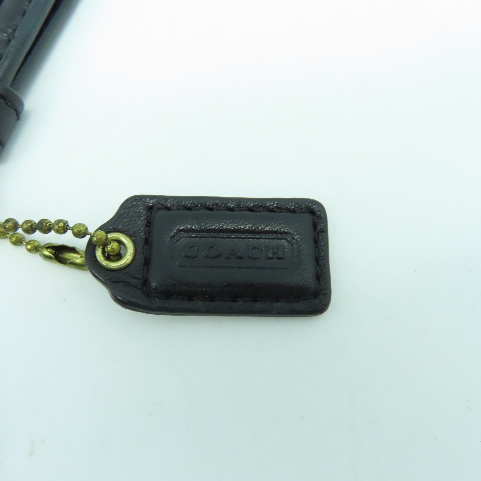 COACH 【激減優惠】皮革Clutch金扣手拿包黑色