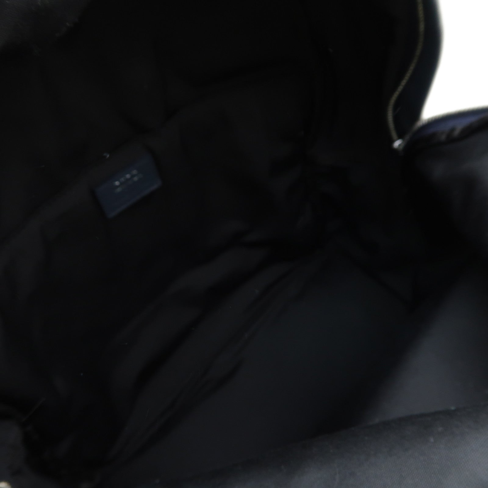 Dior 帆布Oblique Rider銀扣背包深藍色