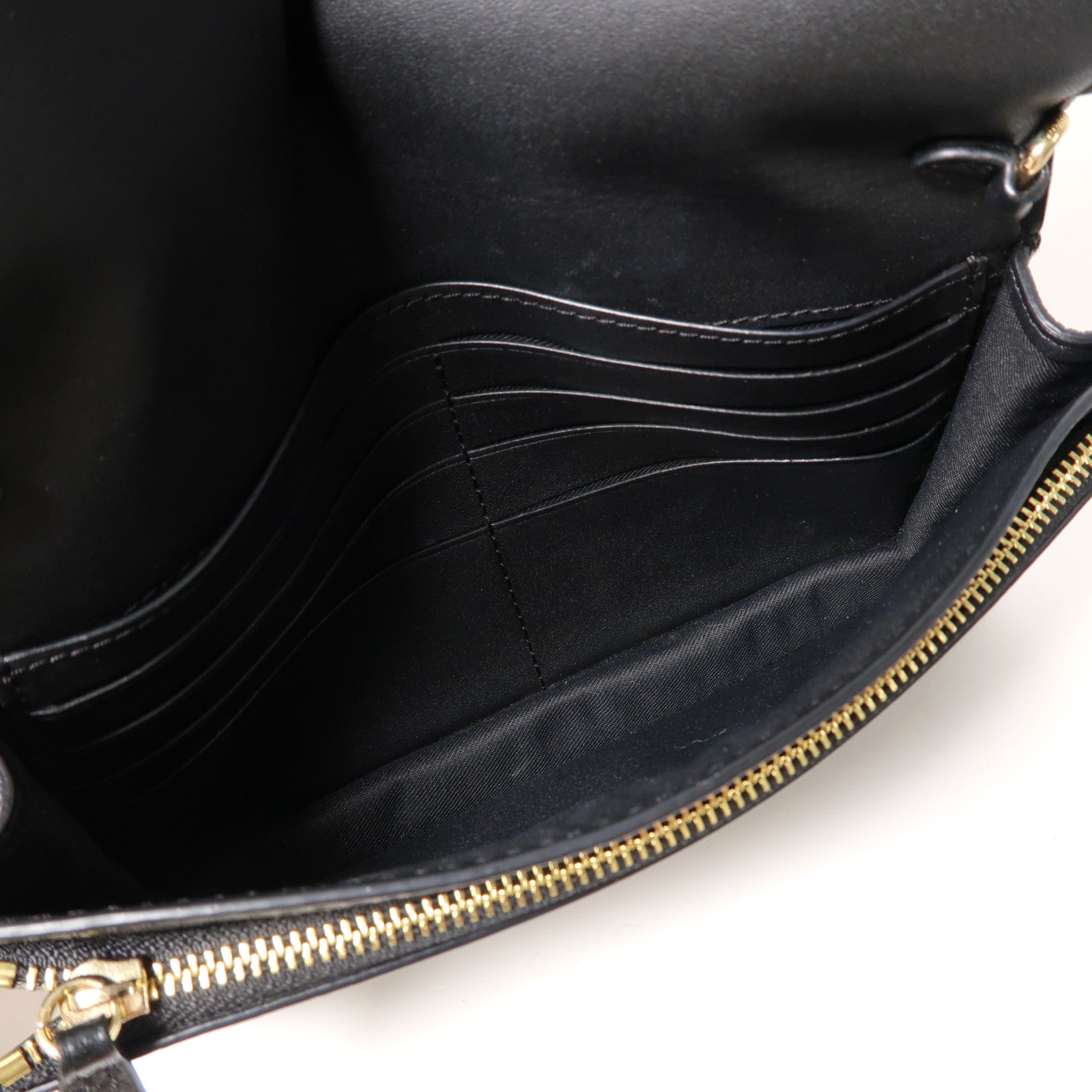 COACH 牛皮皮革Shoulder Bag金扣肩背袋黑色