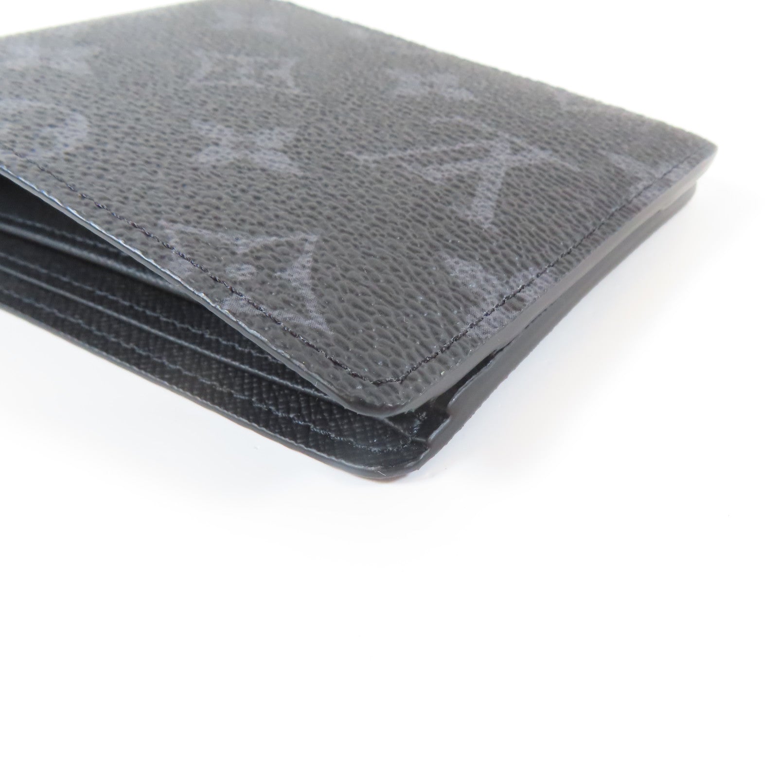 LOUIS VUITTON Monogram Eclipse Slender錢包黑色