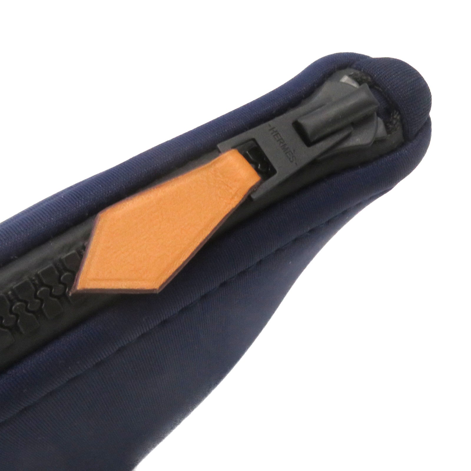 HERMES 帆布Pouch手挽包蓝色
