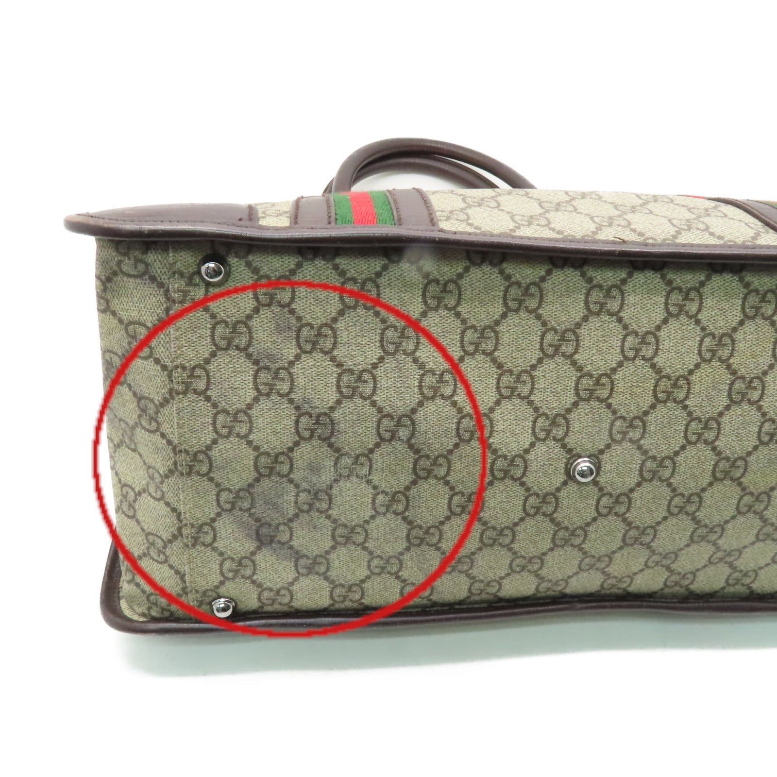 GUCCI 塗層帆布Tote Bag手挽袋啡色