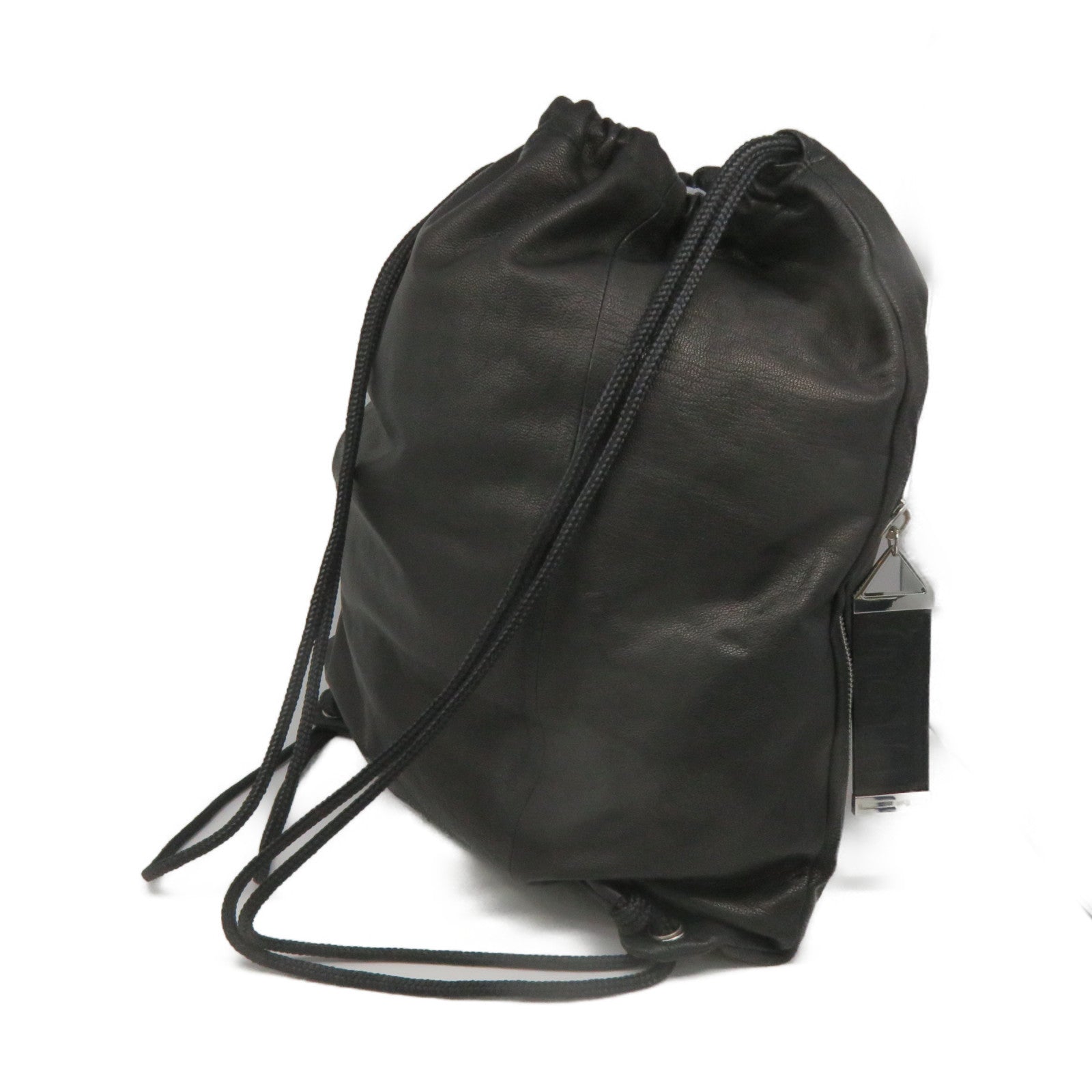SELECTION Cowhide Leather MCQ Backpack Black