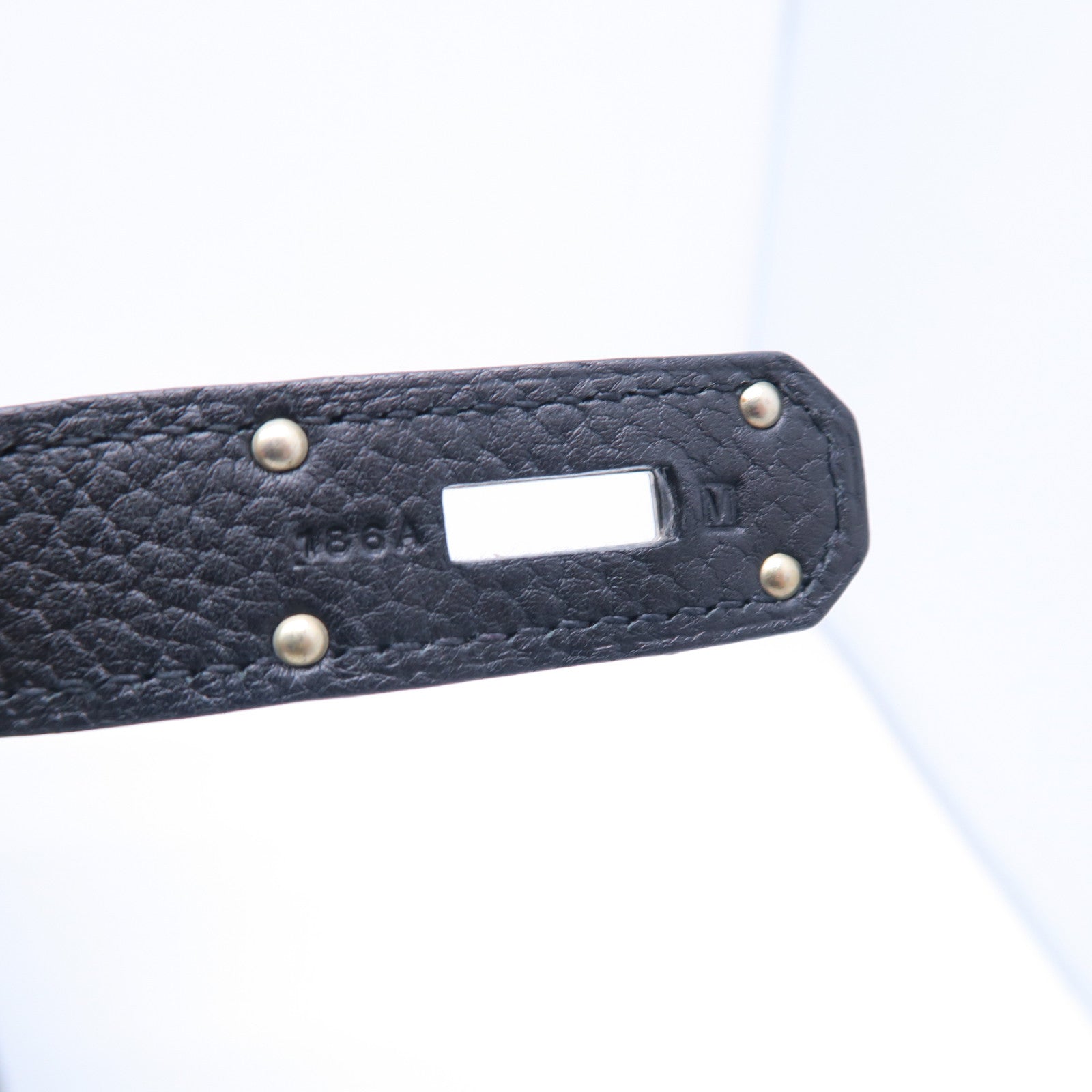 HERMES Togo皮革Shoulder Birkin銀扣肩背袋黑色