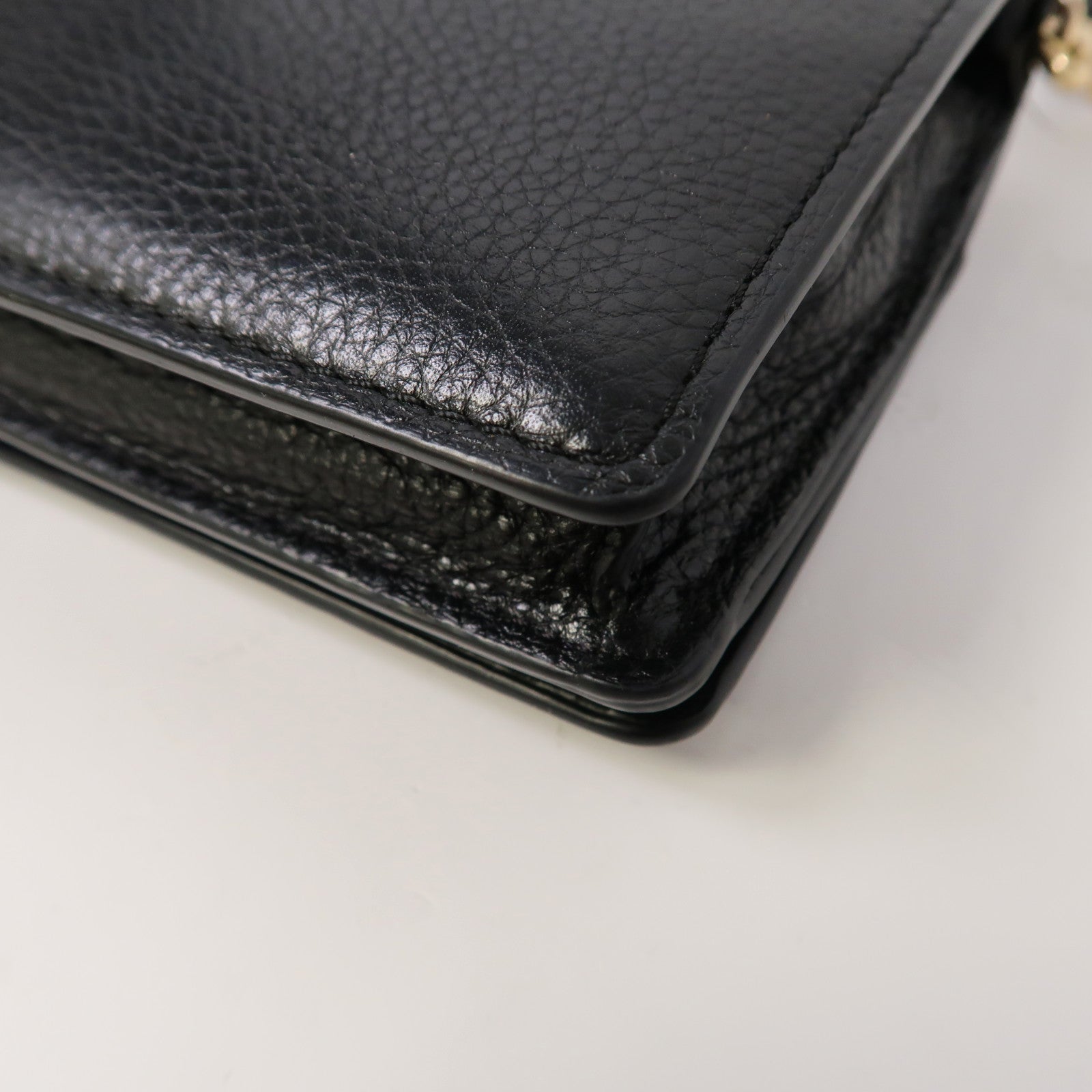 COACH 牛皮皮革Shoulder Bag金扣肩背袋黑色