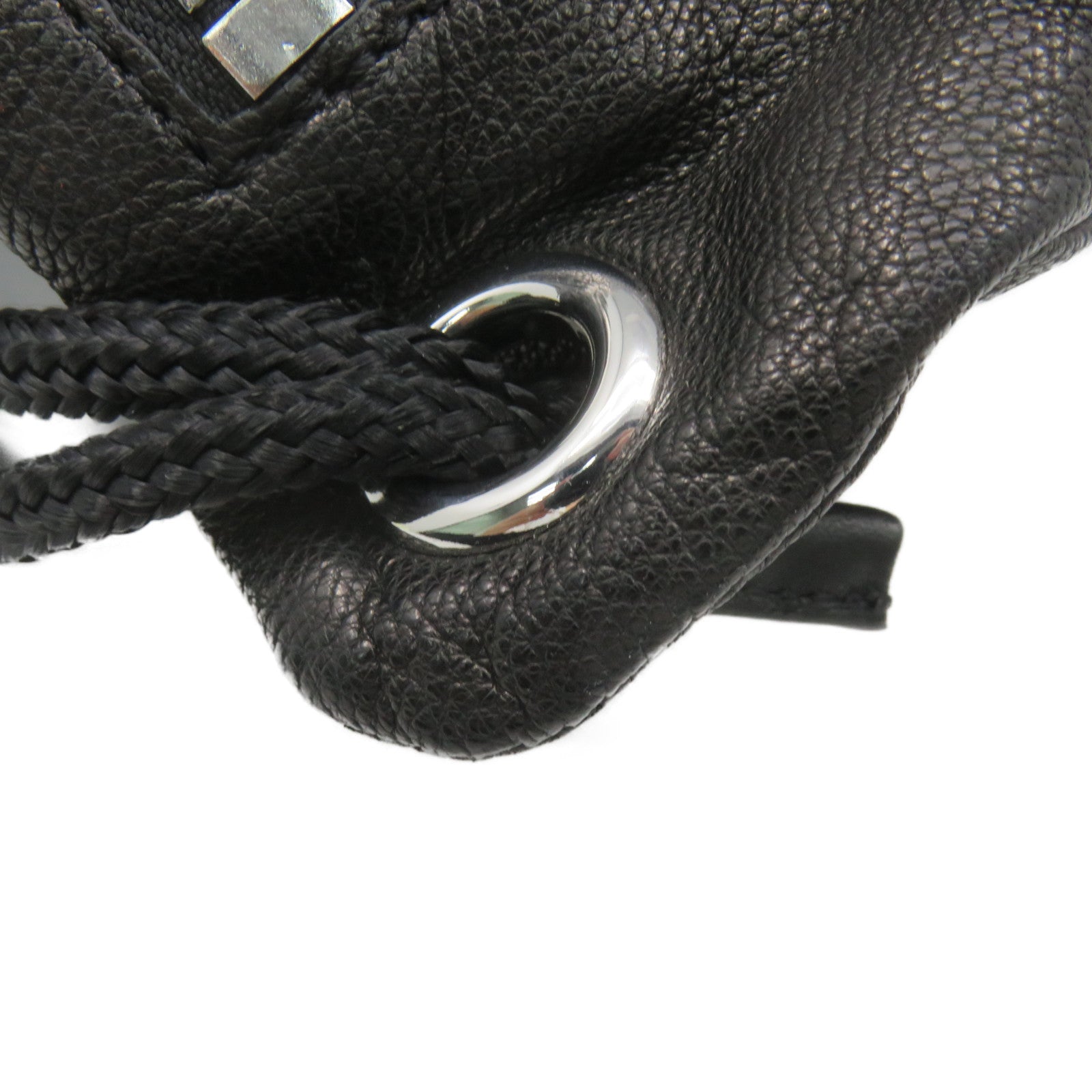 SELECTION Cowhide Leather MCQ Backpack Black
