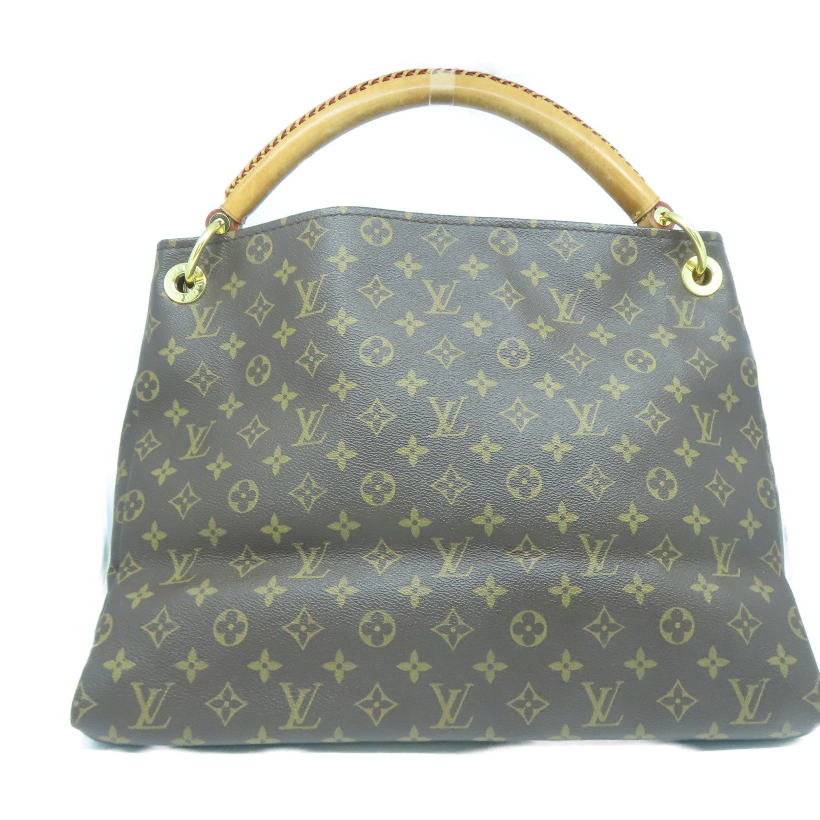 LOUIS VUITTON Monogram Artsy GM金扣手挽袋啡色