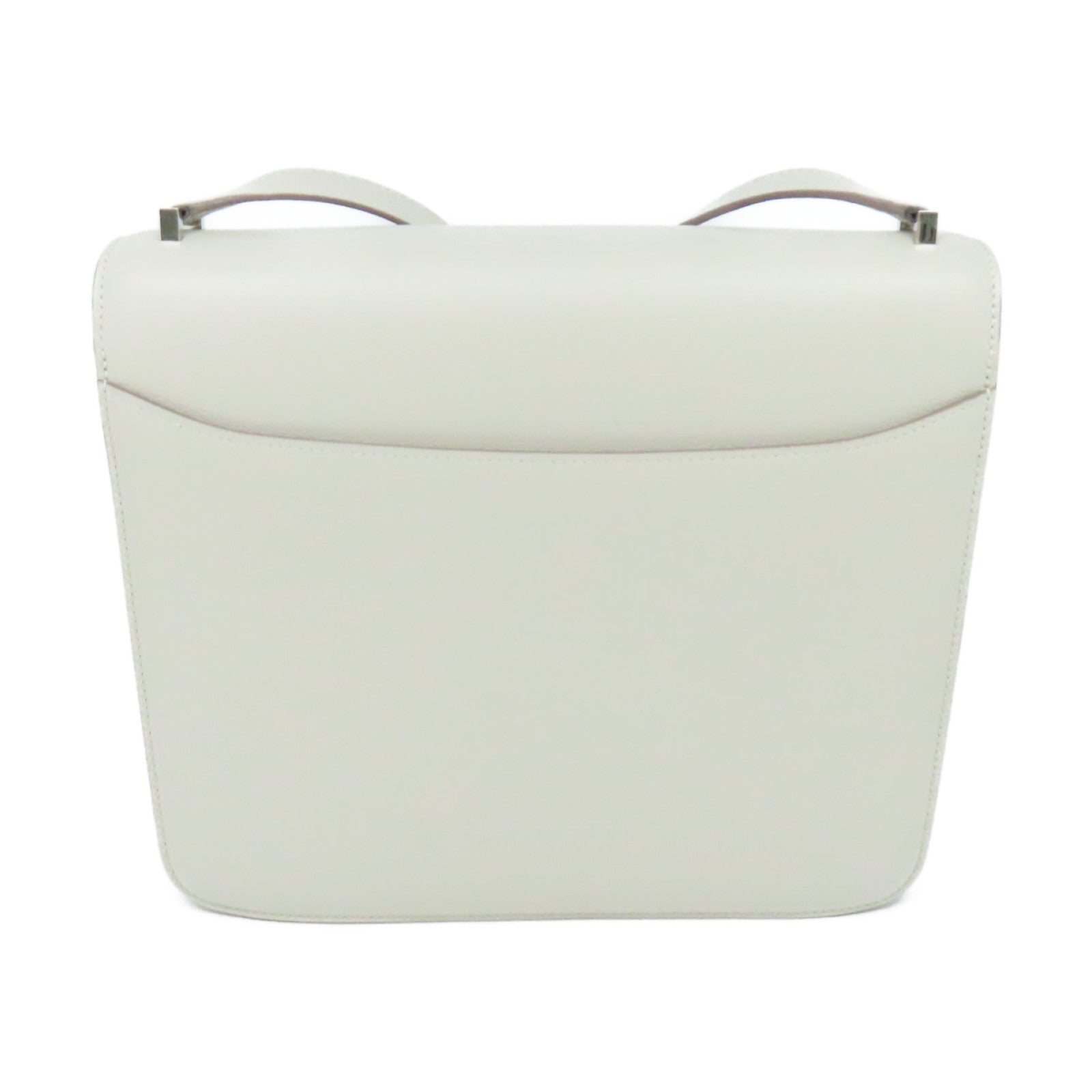 HERMES Evercolor皮革2002 Shoulder Bag銀扣肩背袋Gris Perle珍珠灰