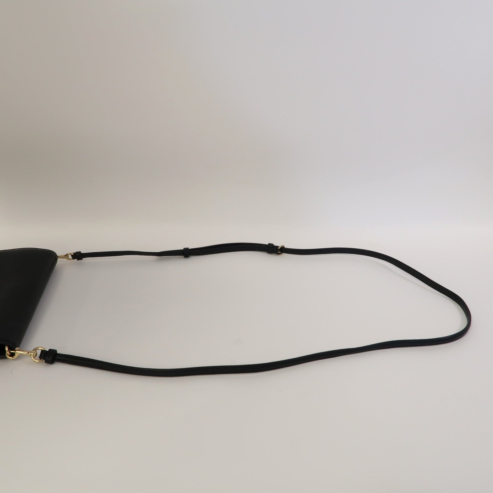 COACH 牛皮皮革Shoulder Bag金扣肩背袋黑色