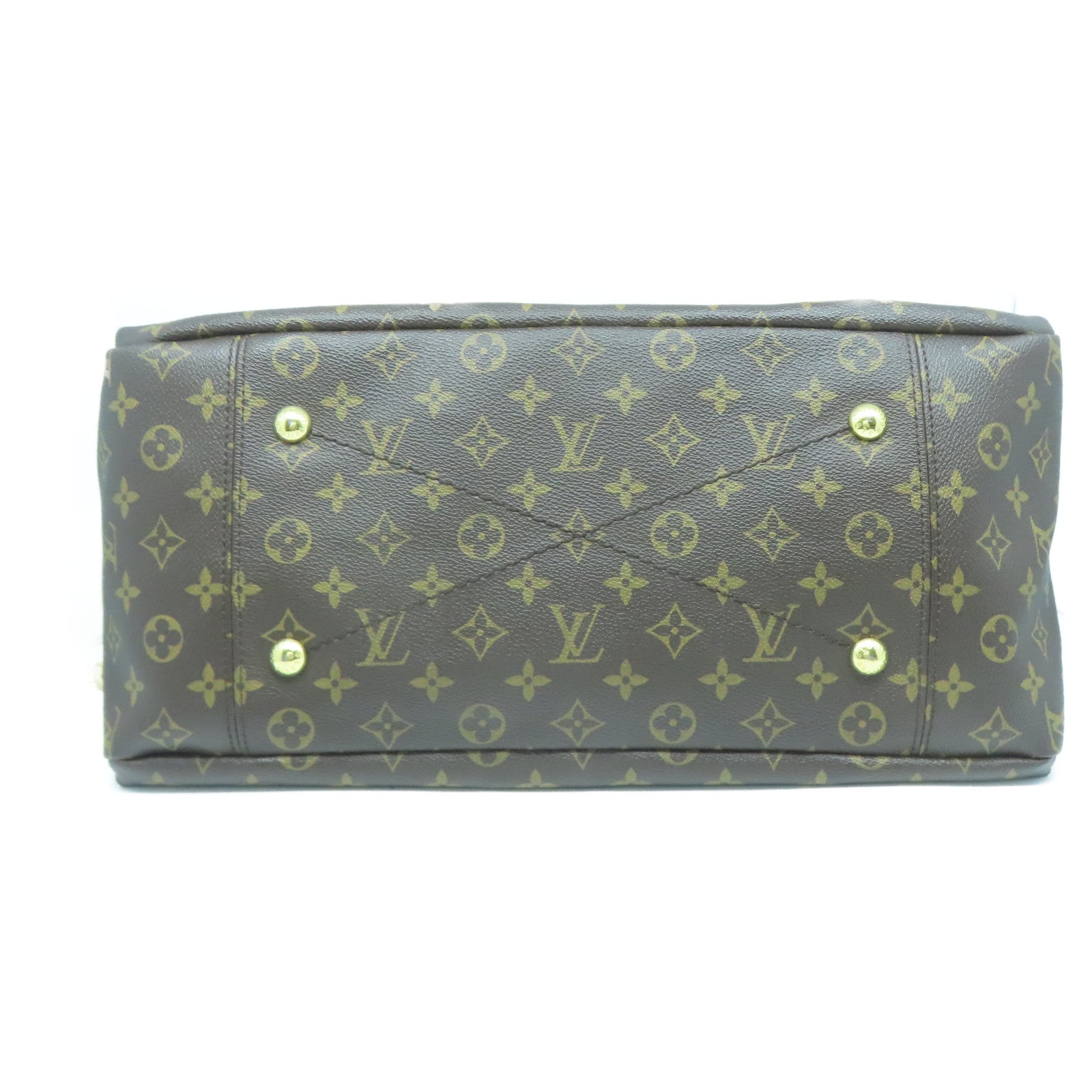 LOUIS VUITTON Monogram Artsy GM金扣手挽袋啡色