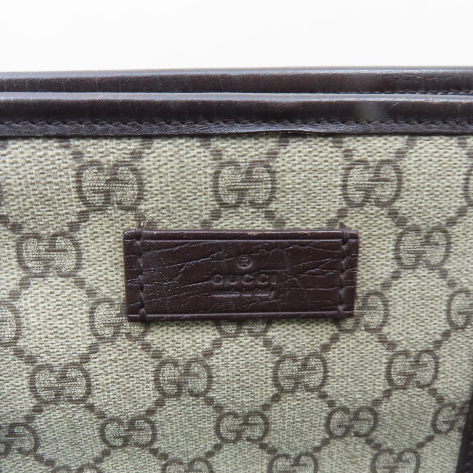 GUCCI 塗層帆布Tote Bag手挽袋啡色