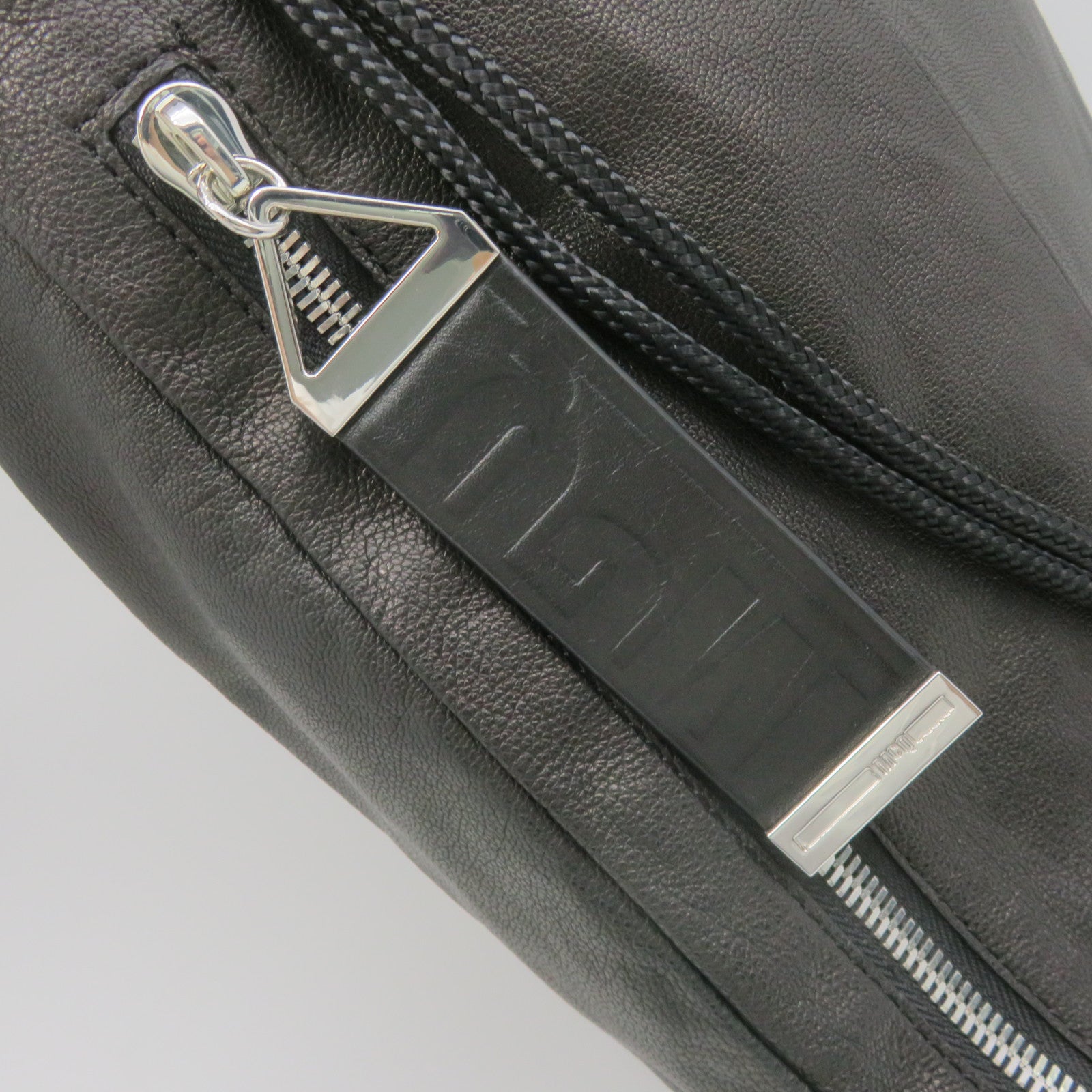 SELECTION Cowhide Leather MCQ Backpack Black