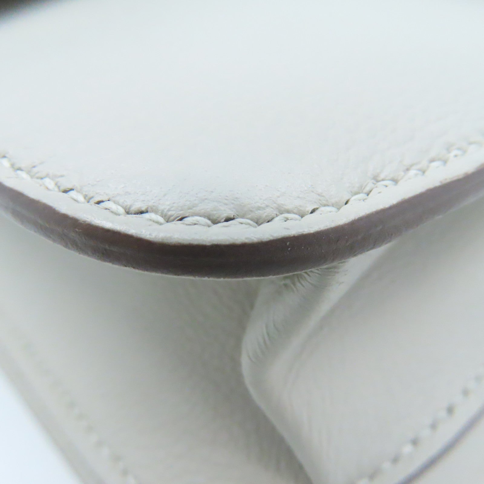 HERMES Evercolor皮革2002 Shoulder Bag銀扣肩背袋Gris Perle珍珠灰