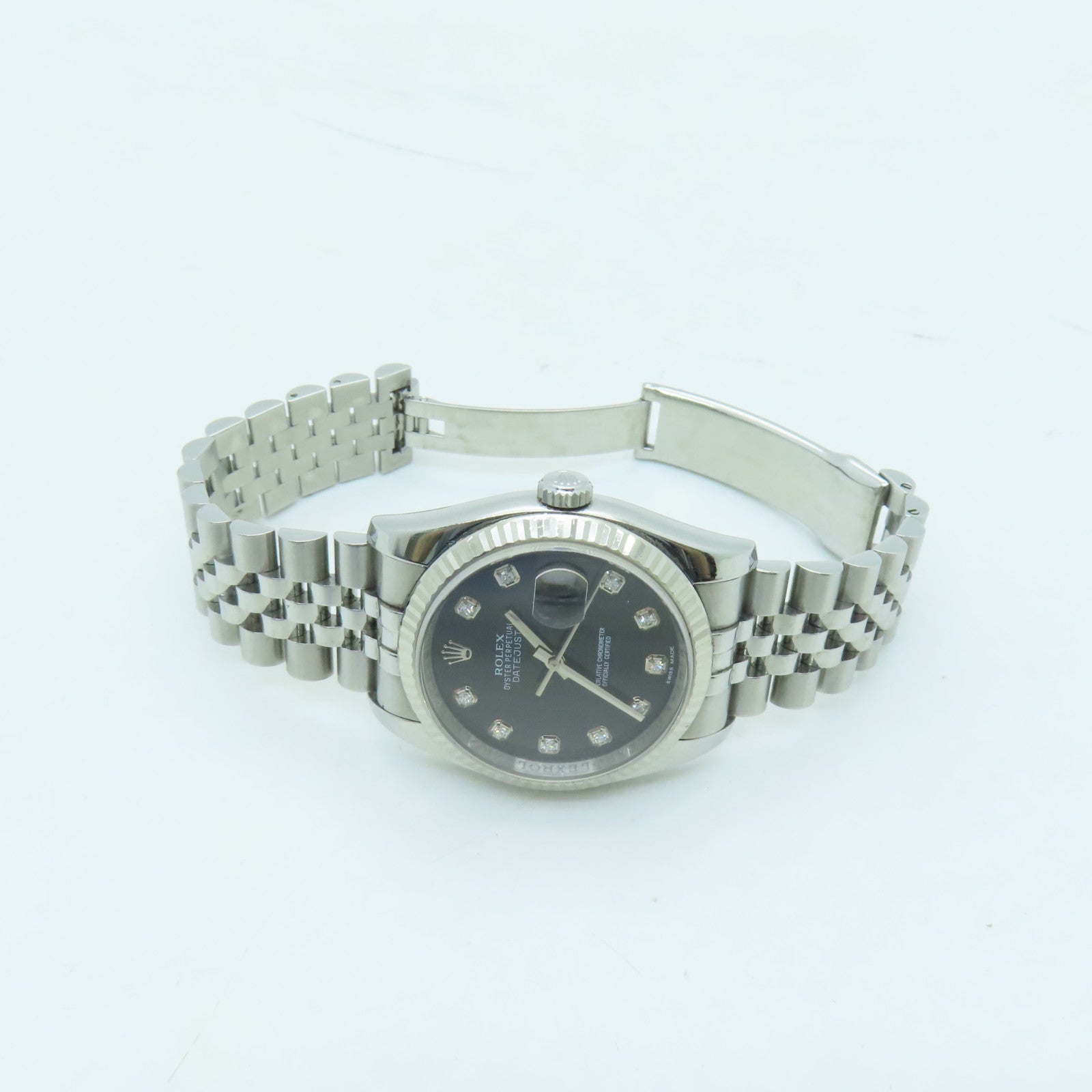 ROLEX Datejust 36mm Stainless Steel Watch Automatic Movement Black/Silver