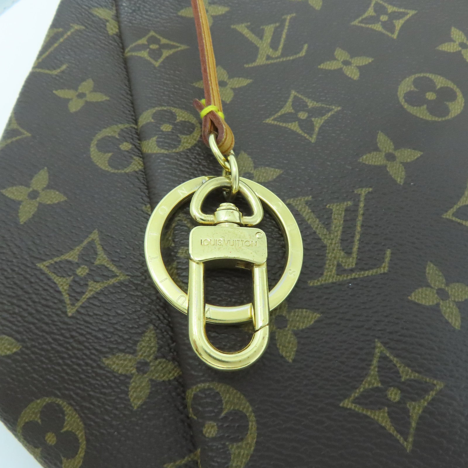 LOUIS VUITTON Monogram Artsy GM金扣手挽袋啡色