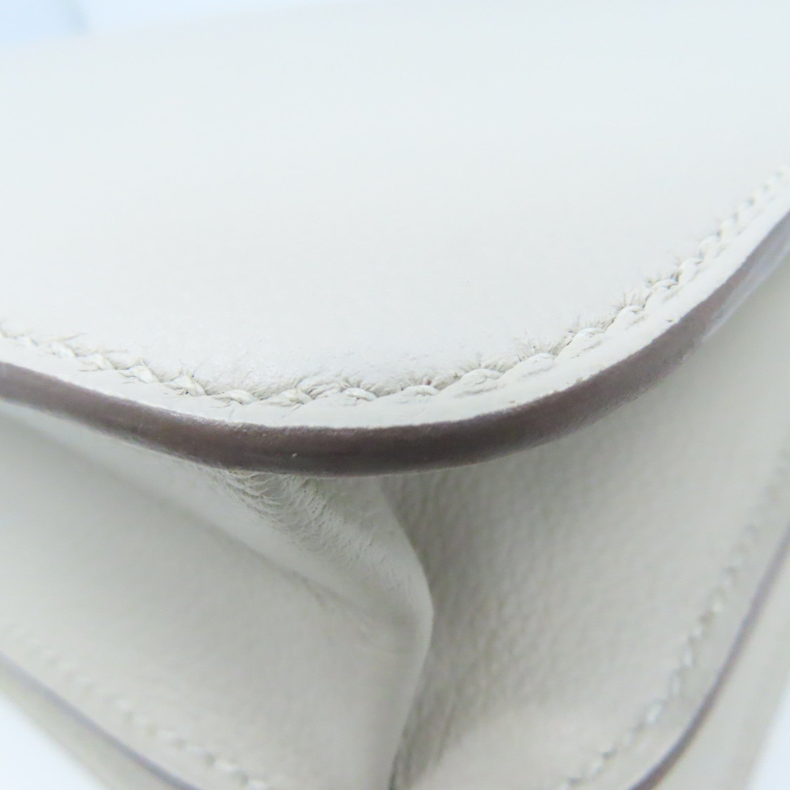 HERMES Evercolor皮革2002 Shoulder Bag銀扣肩背袋Gris Perle珍珠灰