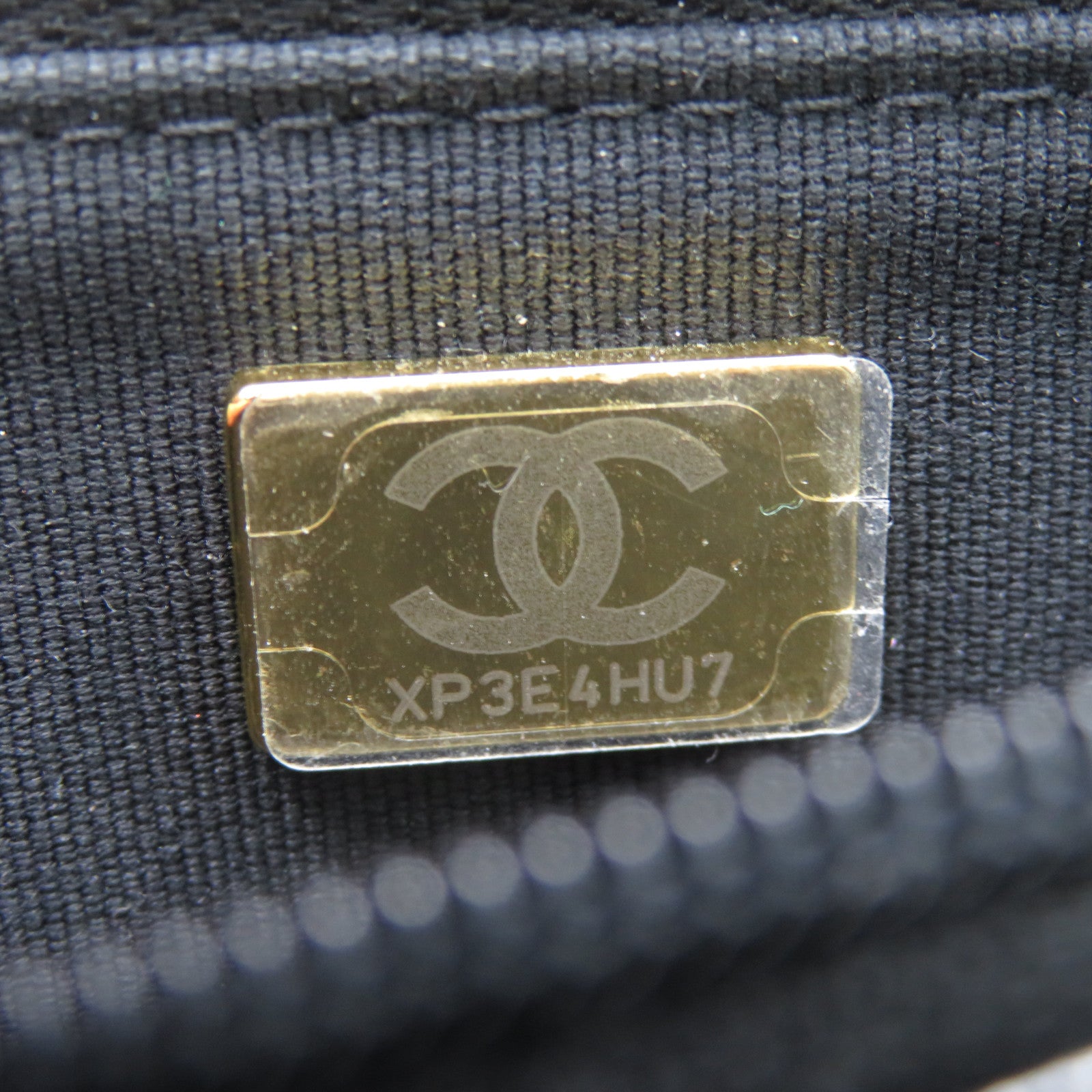 CHANEL 菱格羊皮皮革2 Way Chain Shoulder金扣鏈帶手挽肩背兩用袋黑色