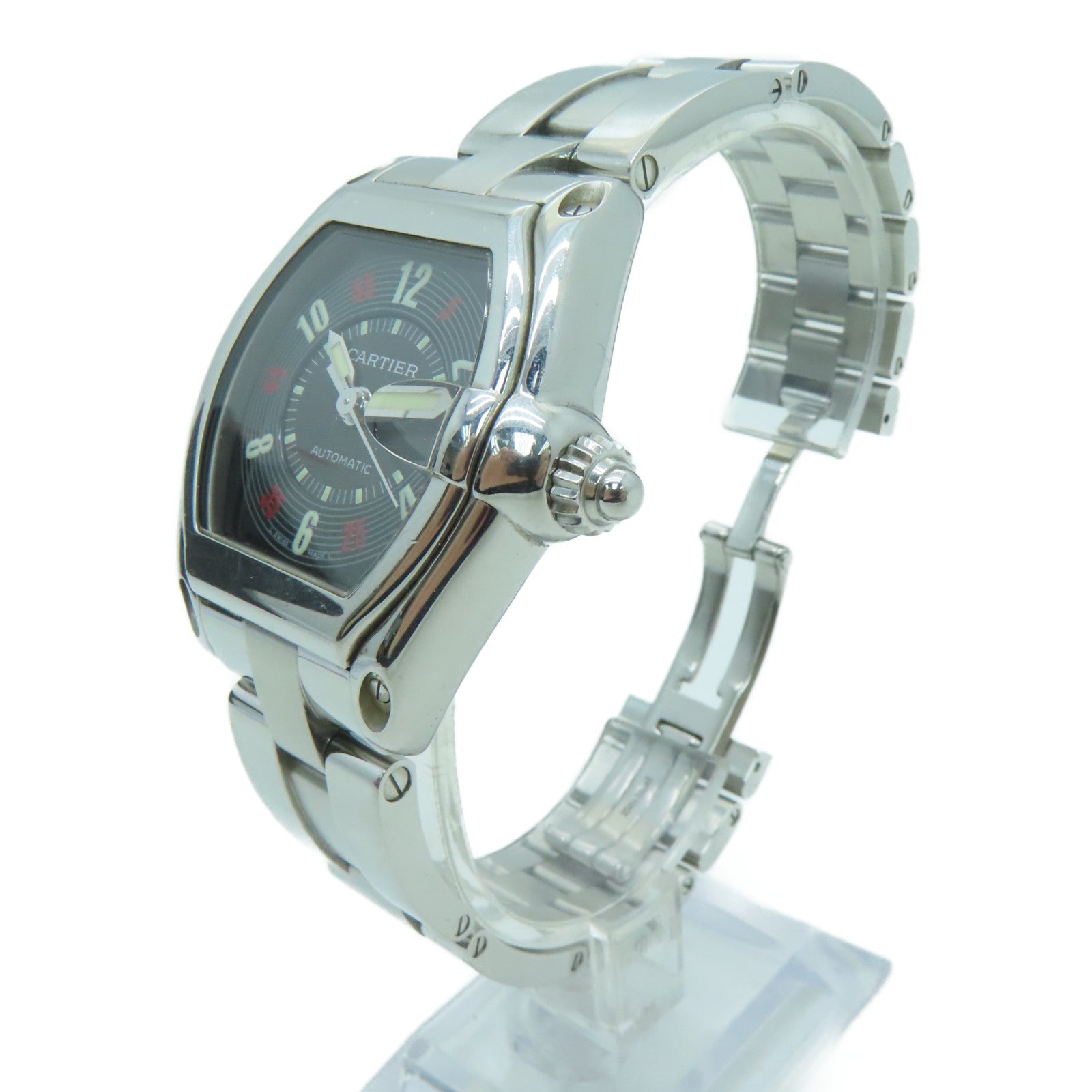 CARTIER Roadstar不鏽鋼手錶自動機芯黑色