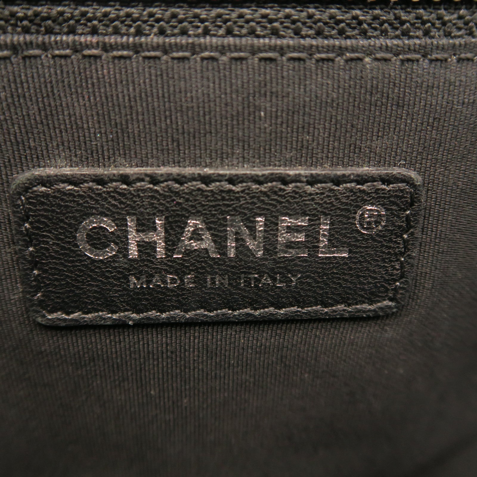 CHANEL Sheepskin Leather Shoulder Bag Silver Buckle Black/Color