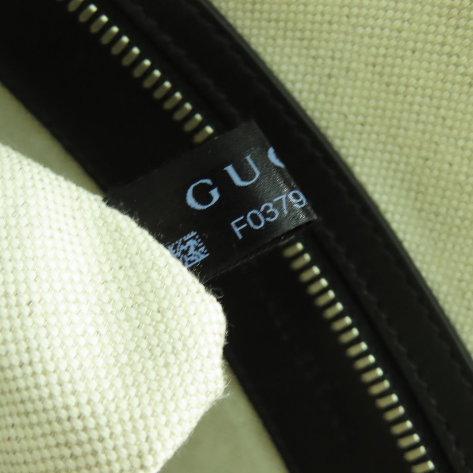 GUCCI 牛皮皮革Tote Bag銀扣手挽袋黑色