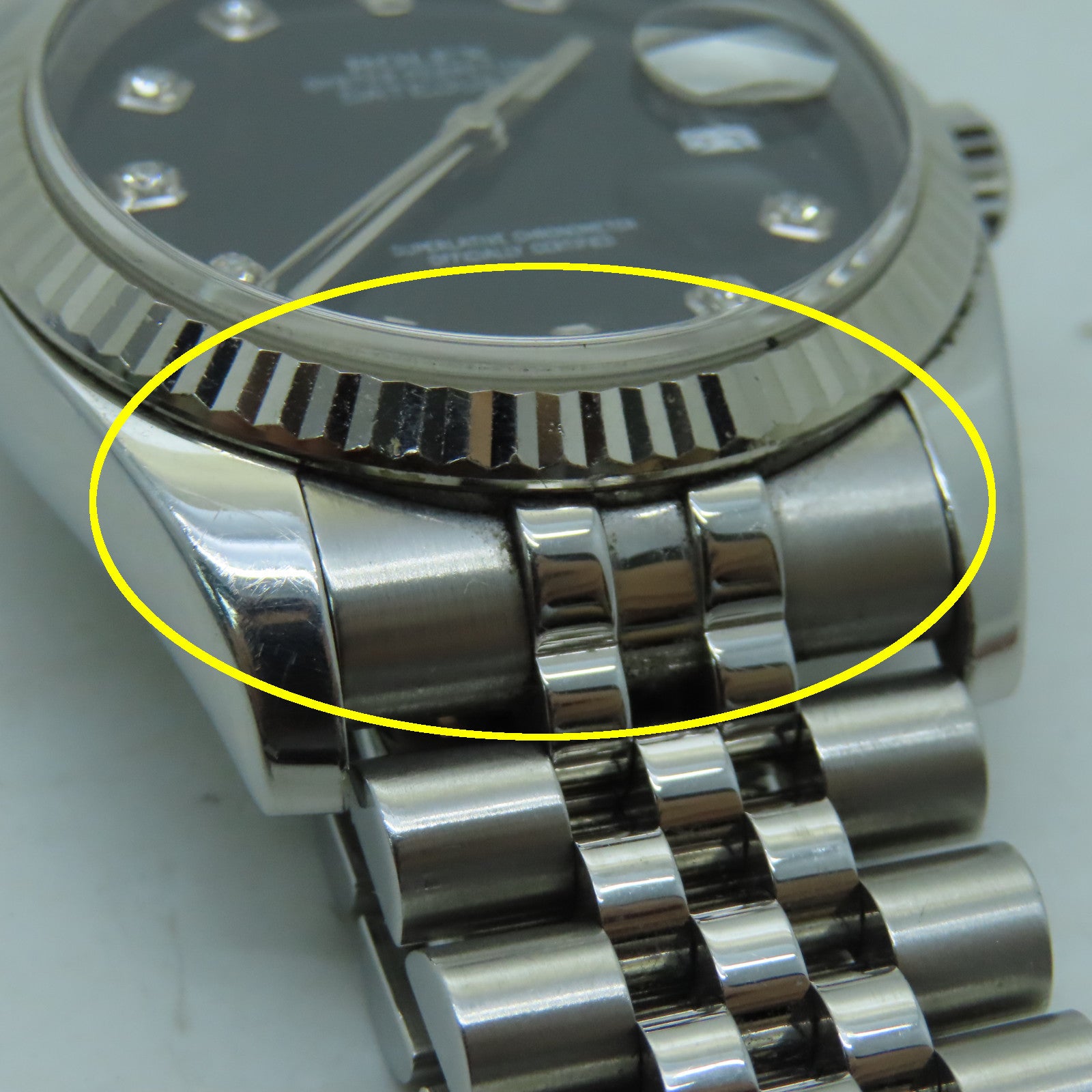 ROLEX Datejust 36mm Stainless Steel Watch Automatic Movement Black/Silver