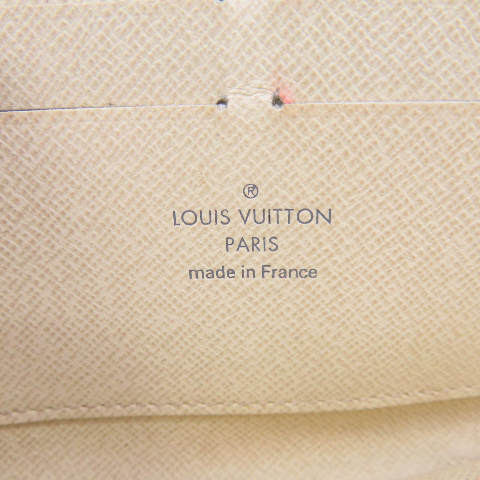 LOUIS VUITTON Damier Azur Zipper Long Wallet拉链长钱包米白色