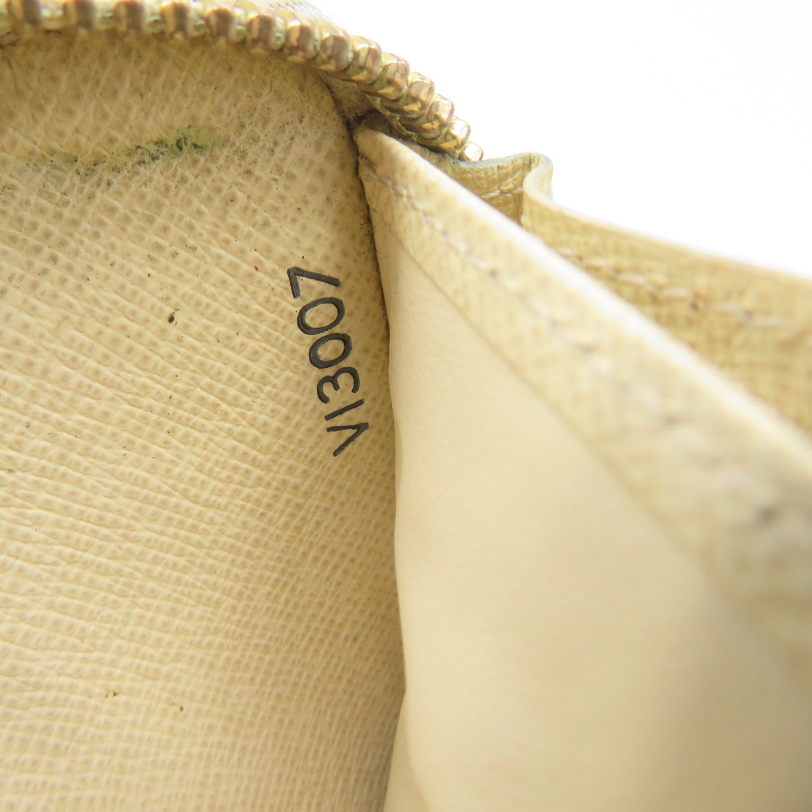 LOUIS VUITTON Damier Azur Zipper Long Wallet拉链长钱包米白色