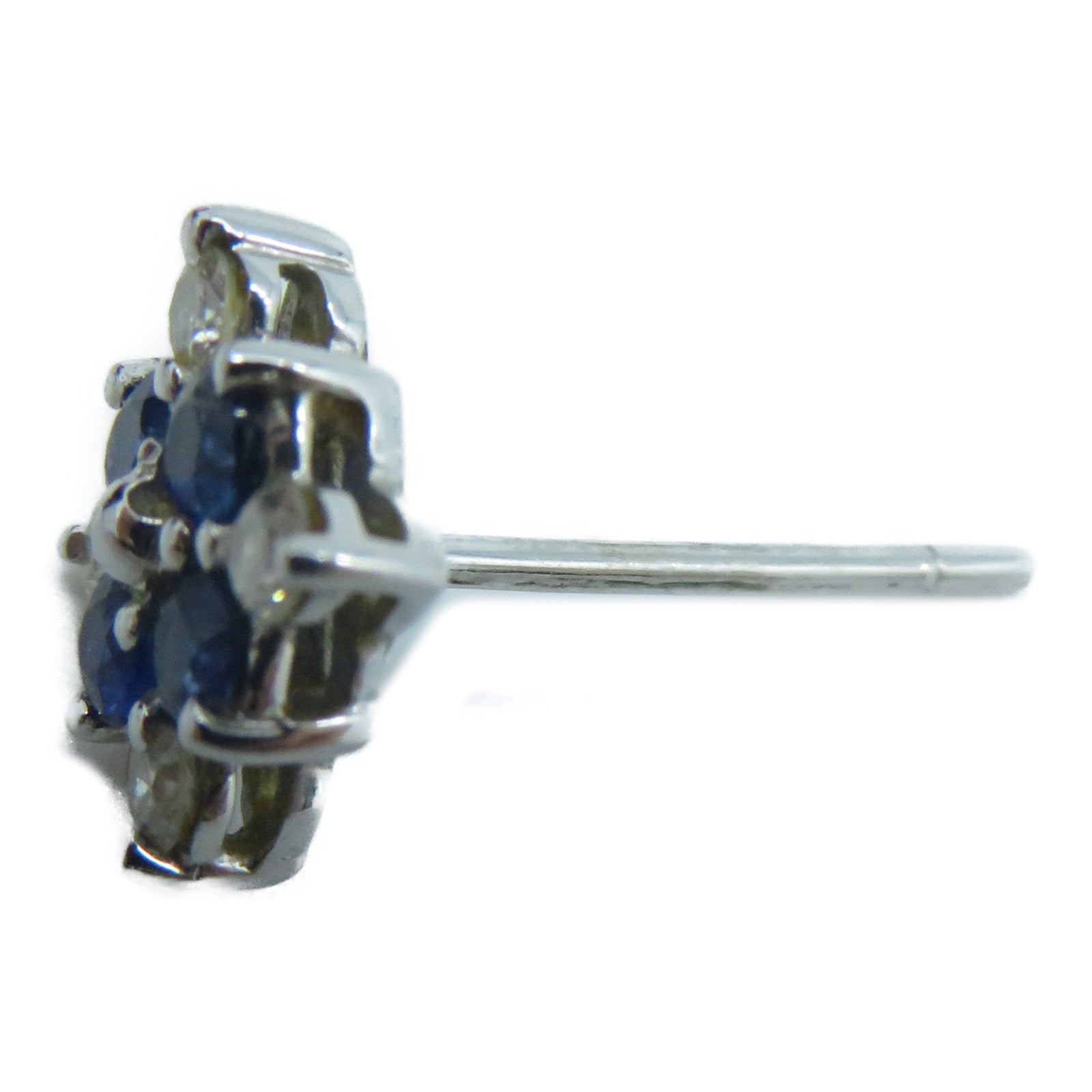 JEWELRY 18K白金Sapphire Earrings藍寶石/鑽石耳環