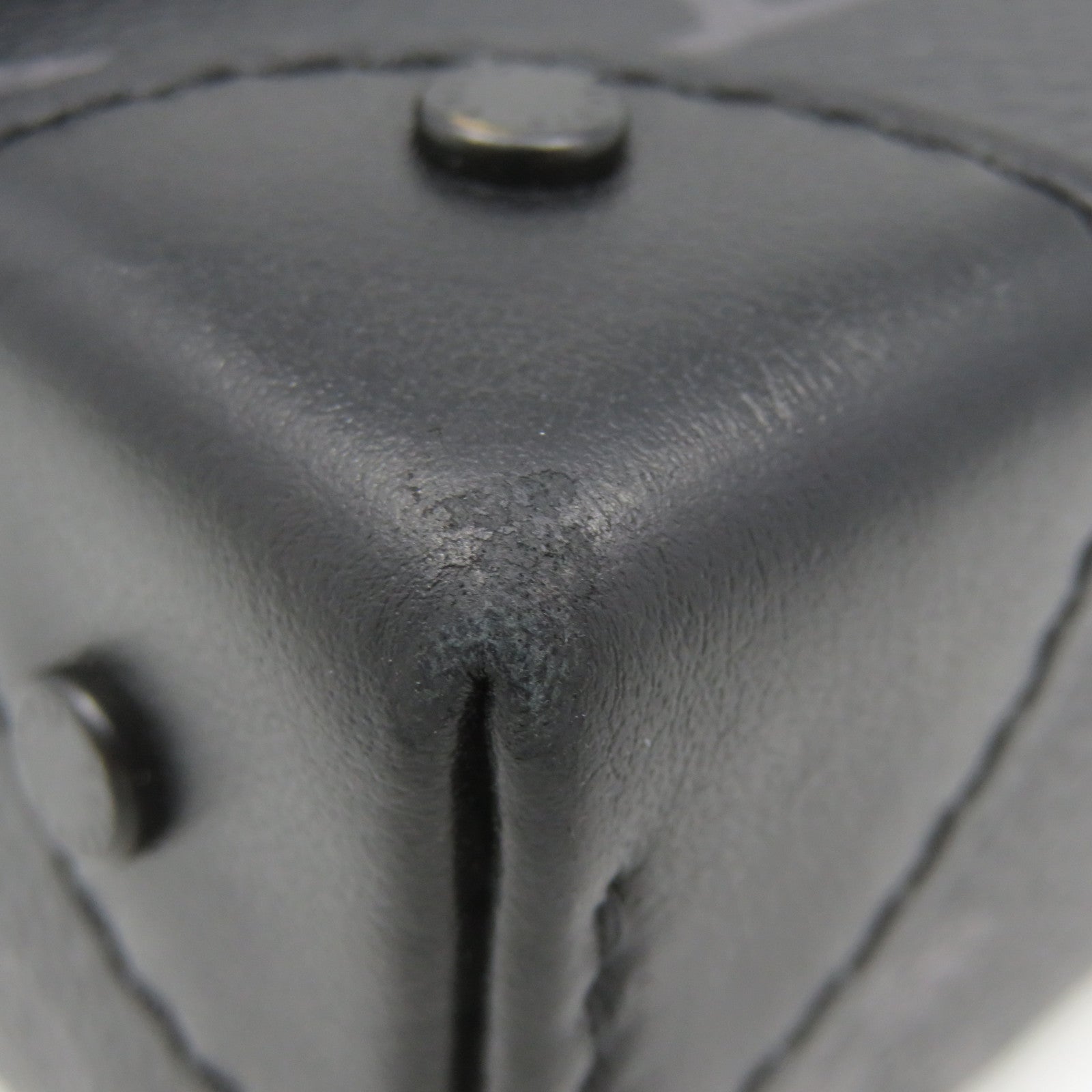 LOUIS VUITTON Mon-Eclipse Trunk Shoulder Bag Black