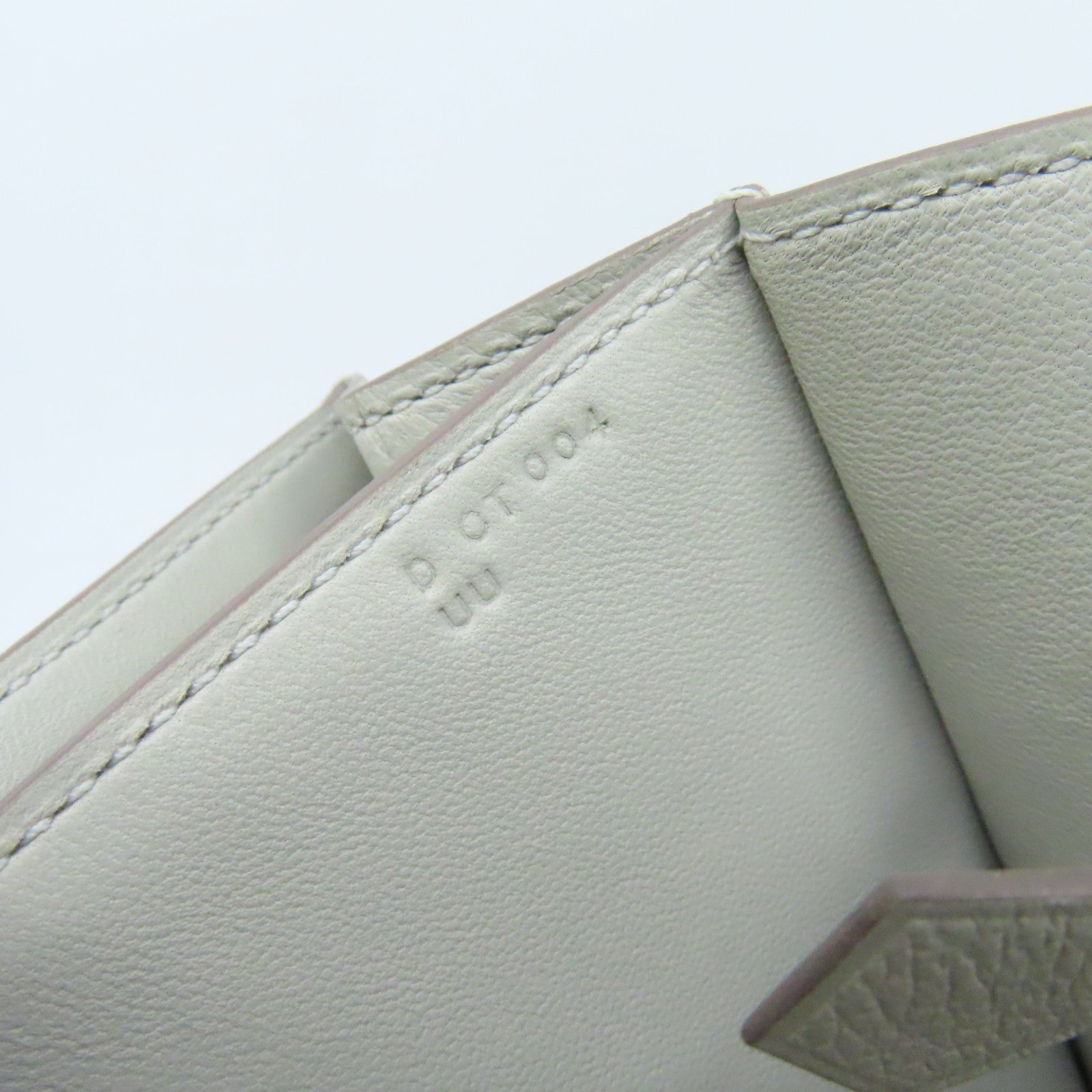 HERMES Evercolor皮革2002 Shoulder Bag銀扣肩背袋Gris Perle珍珠灰
