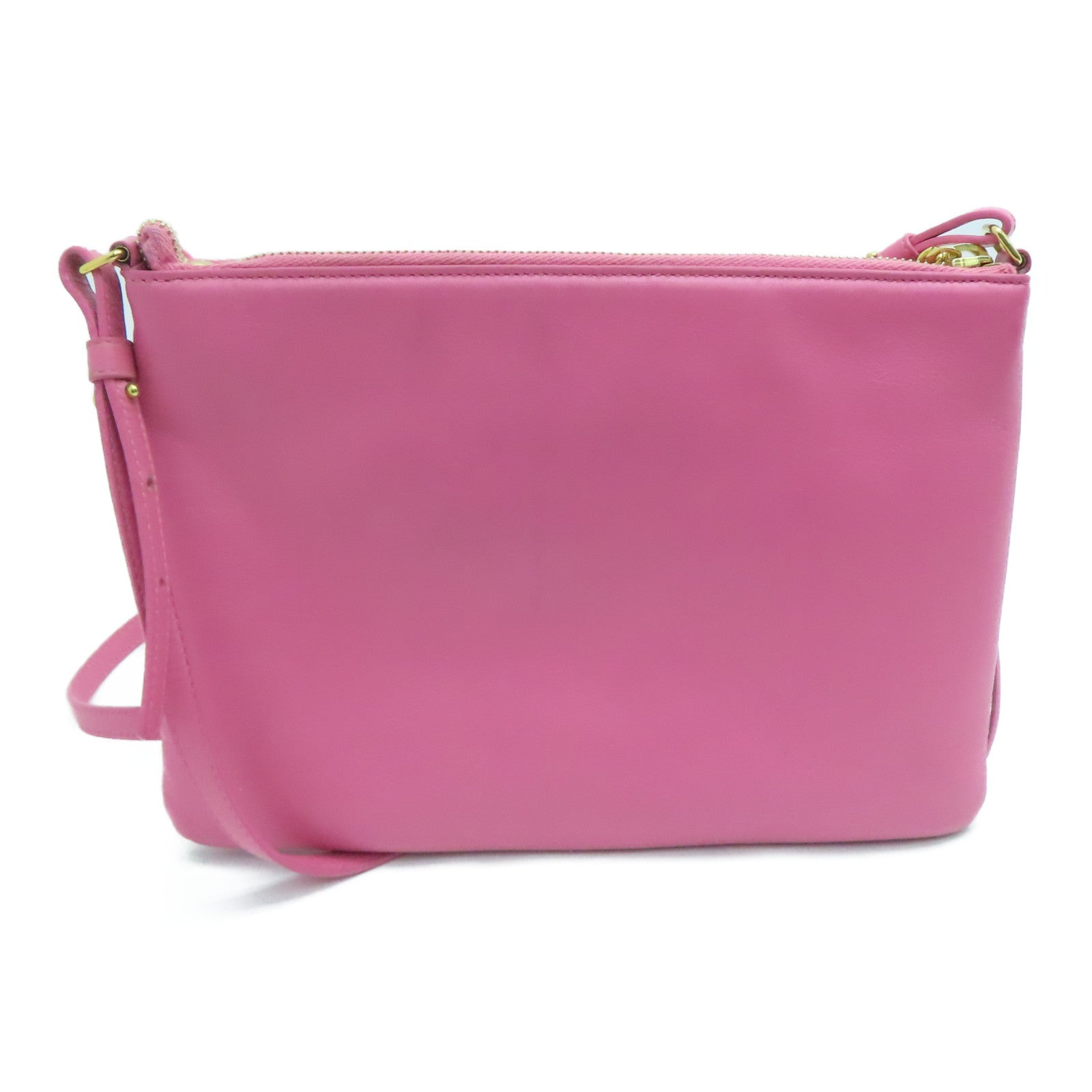 SAINT LAURENT 羊皮皮革Shoulder Bag金扣肩背袋粉红色