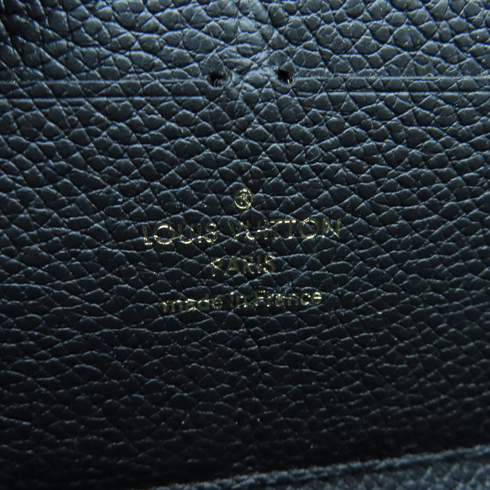 LOUIS VUITTON Monogram Empreinte Zipper Long Wallet金扣長錢包黑色