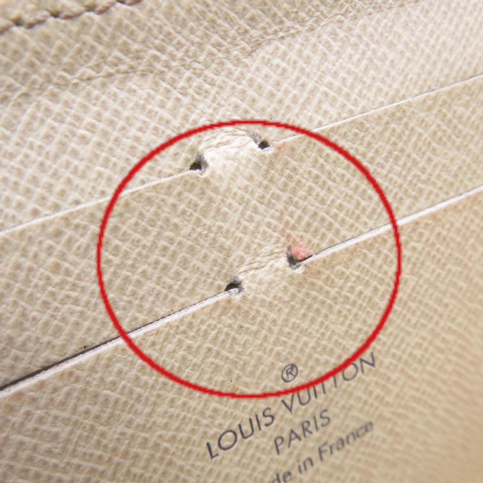 LOUIS VUITTON Damier Azur Zipper Long Wallet拉链长钱包米白色
