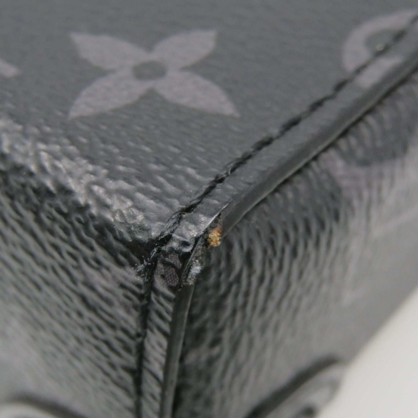 LOUIS VUITTON Mon-Eclipse Trunk Shoulder Bag Black