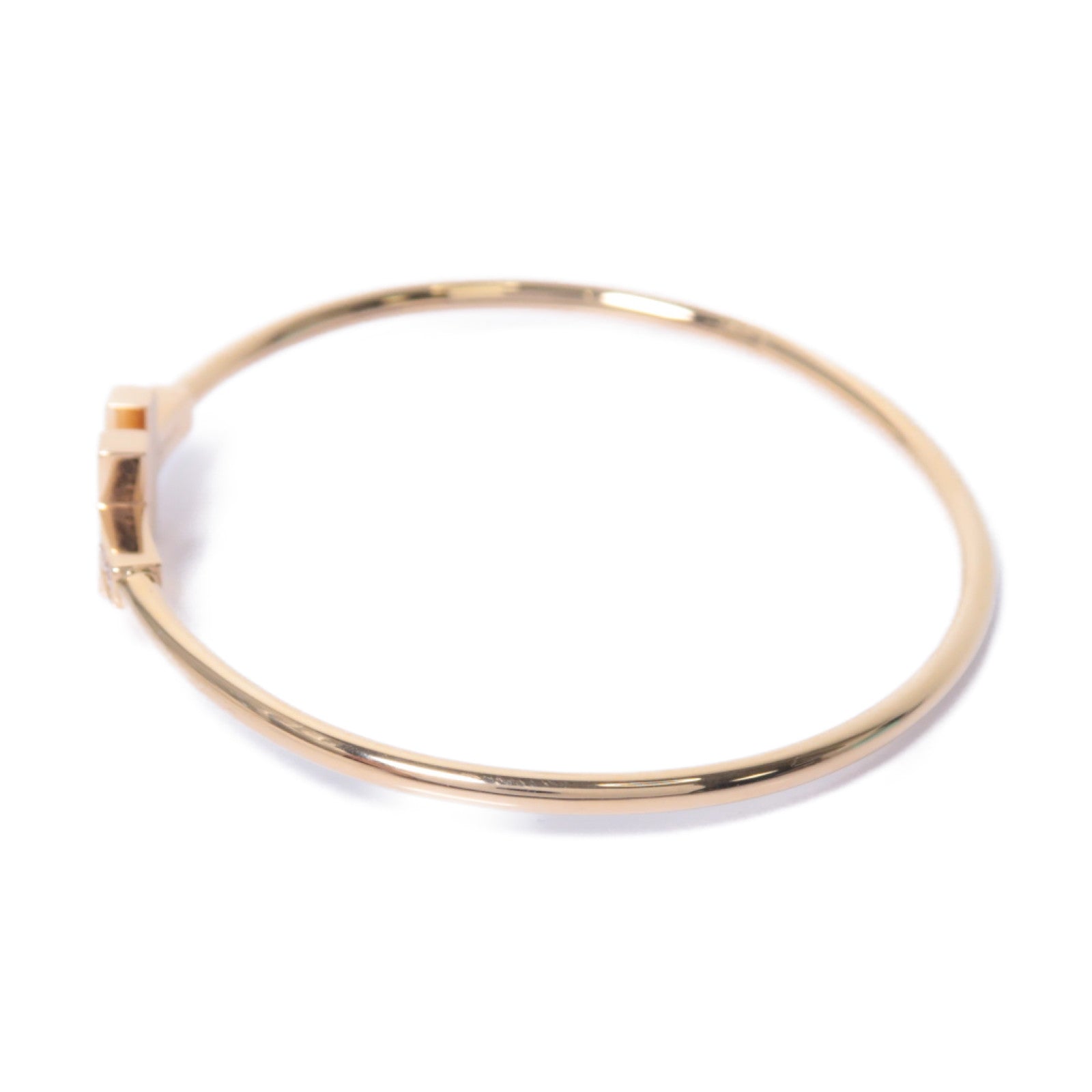 TIFFANY＆CO 18K玫瑰金T-Wire Bracelet 0.11ct鑽石手鐲