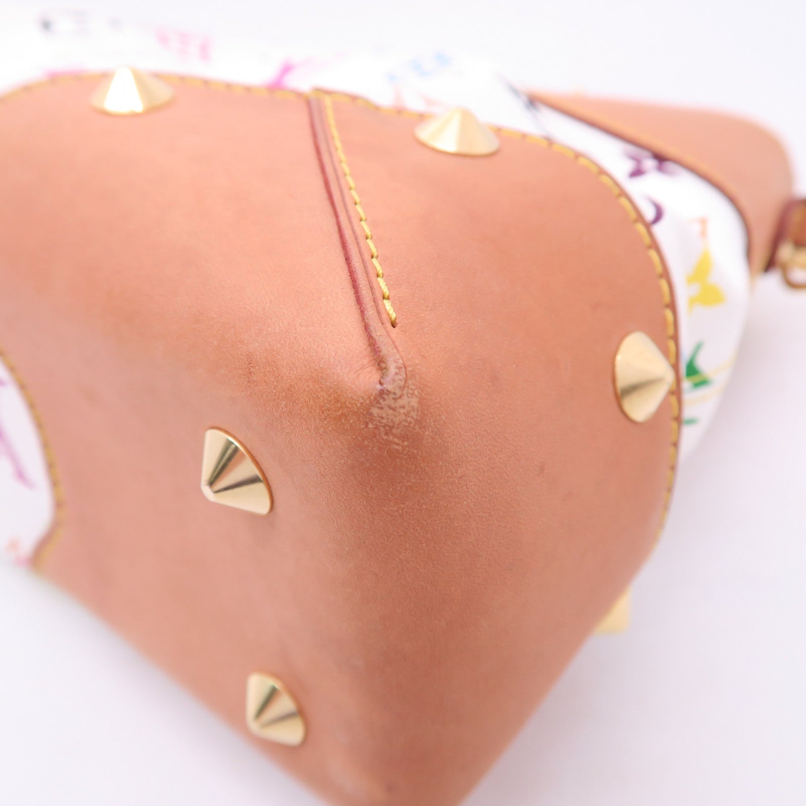 LOUIS VUITTON Monogram Multicolore Judy MM金扣手挽肩背兩用袋白色