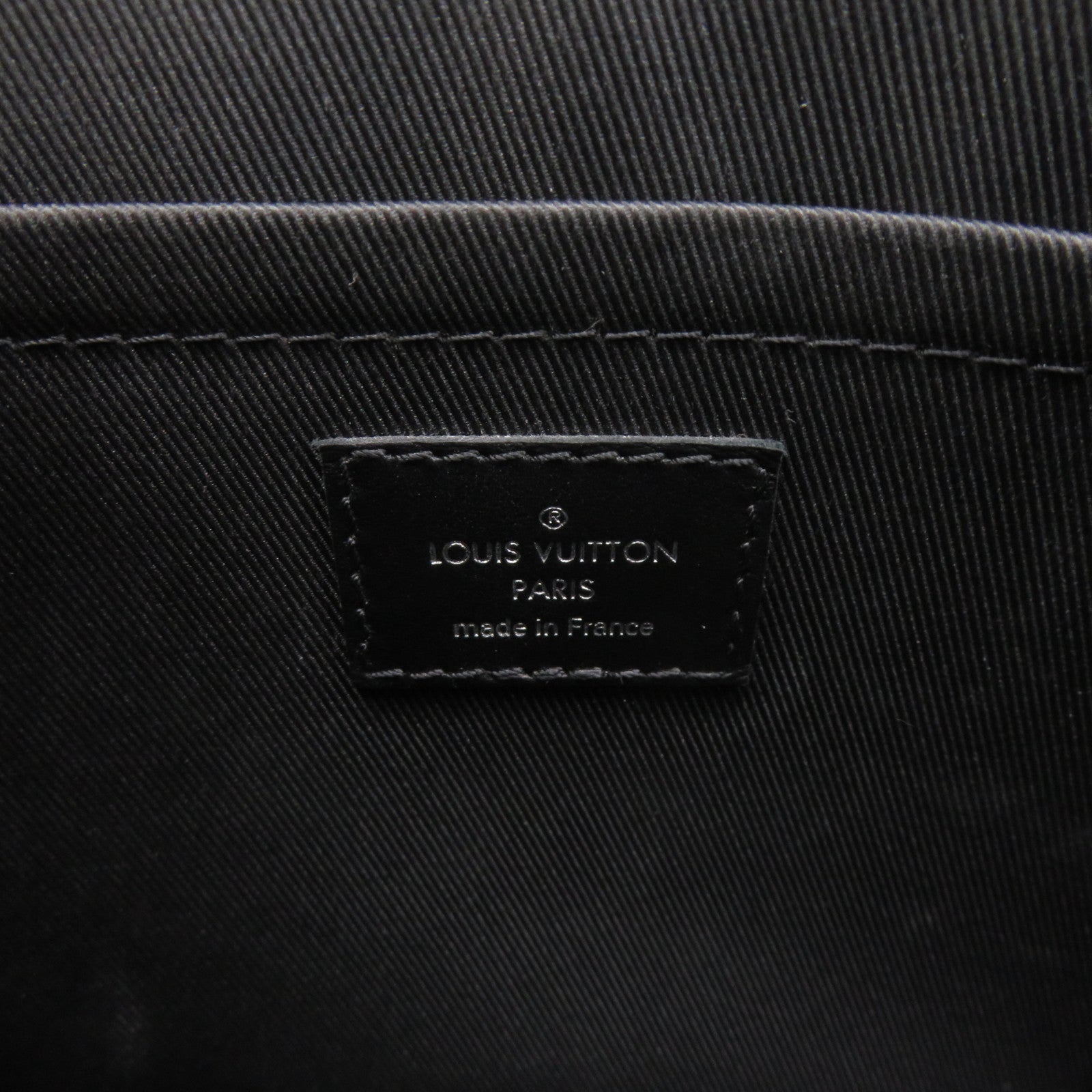LOUIS VUITTON Mon-Eclipse Trunk Shoulder Bag Black