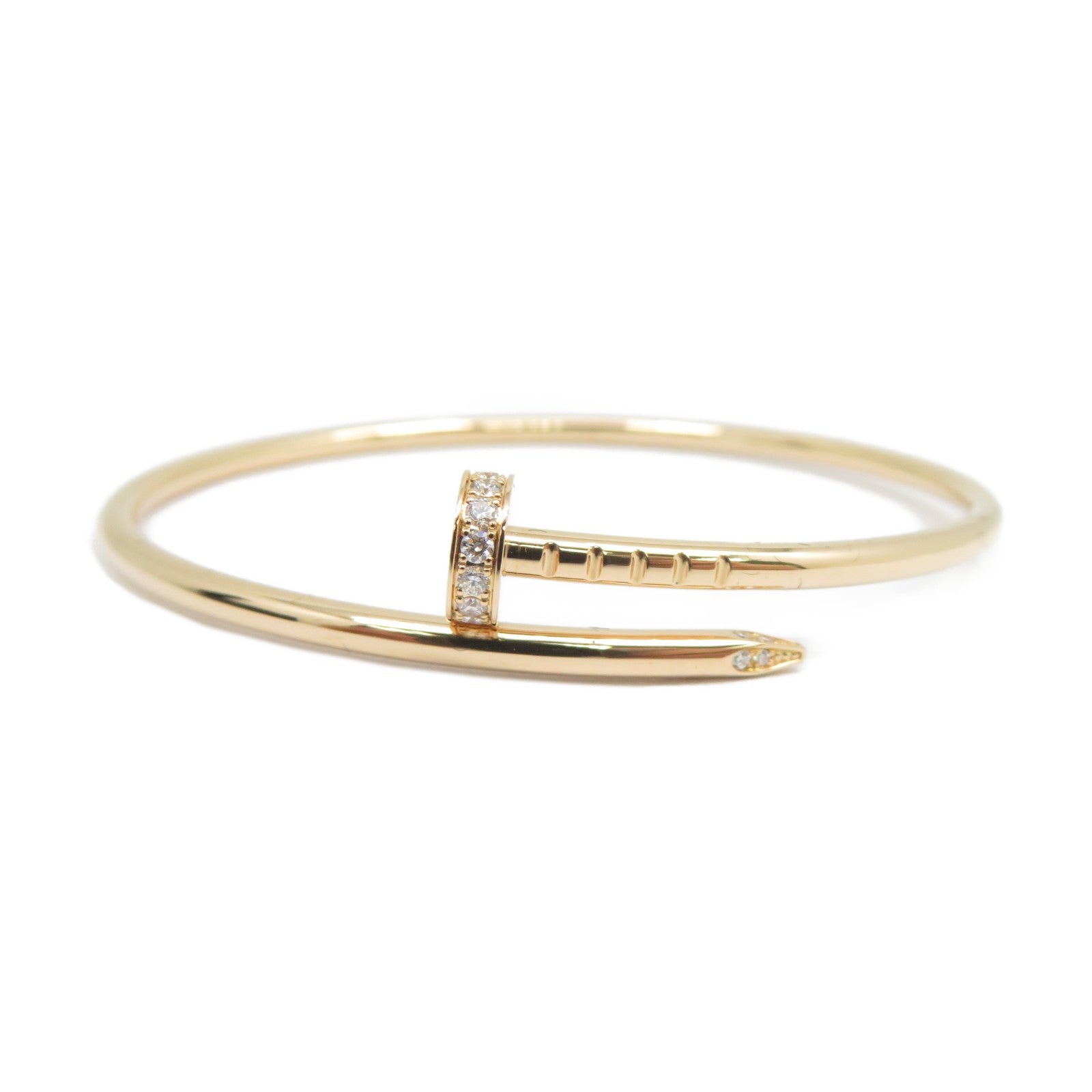 CARTIER 18K玫瑰金Juste Un Clou Bracelet手鐲粉金色