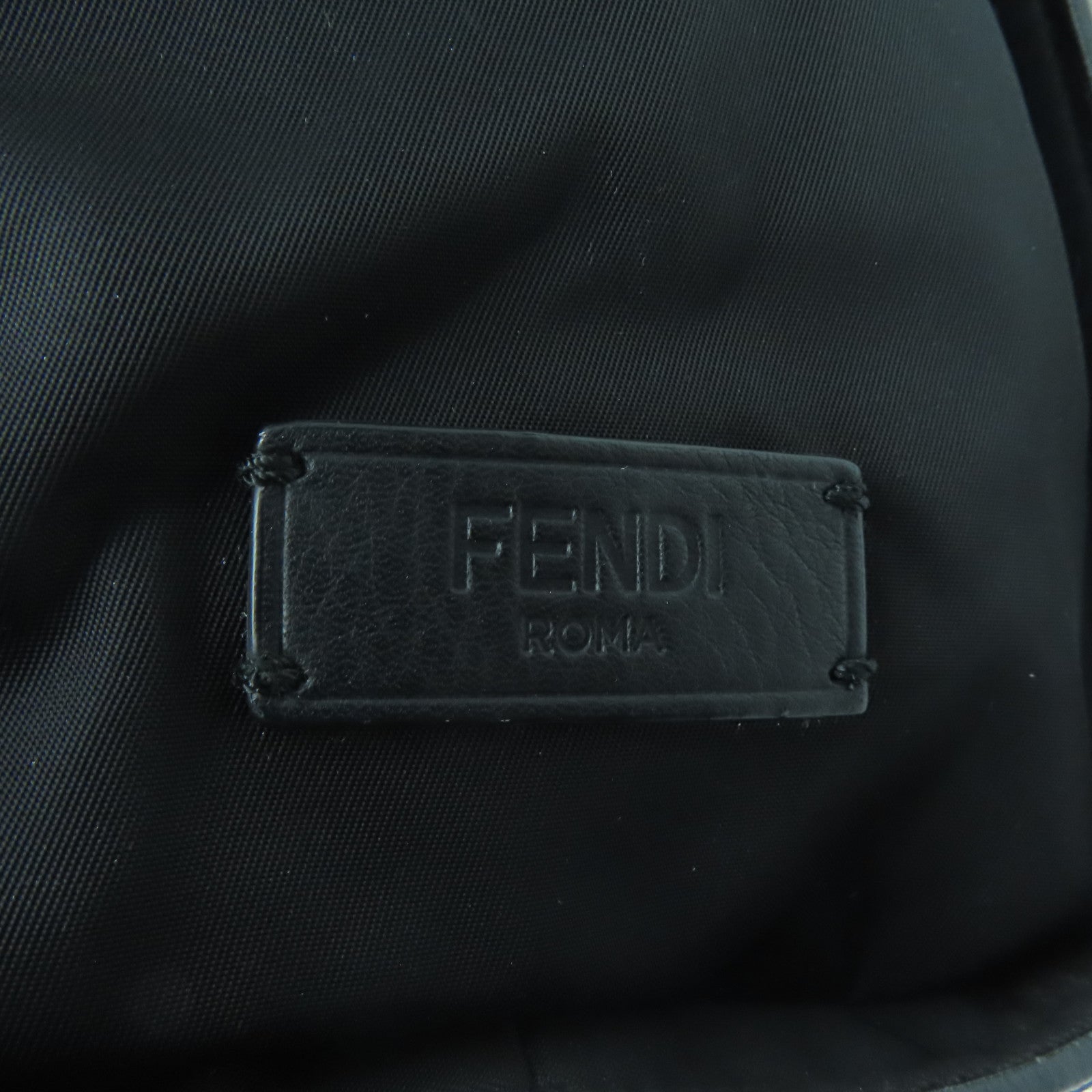 FENDI 尼龍Tote Bag銀扣手挽袋黑色