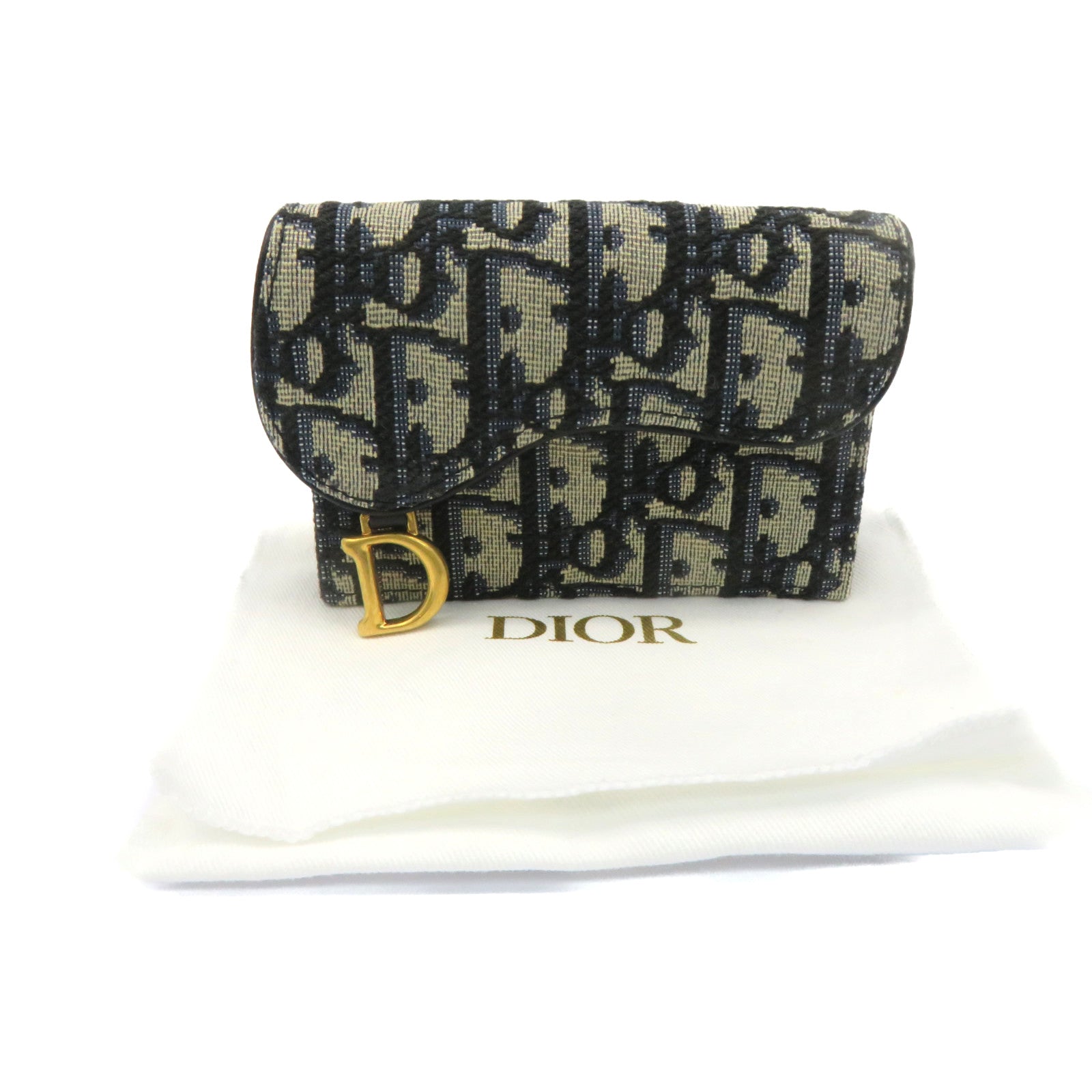 Dior 帆布Card Holder卡套寶藍色