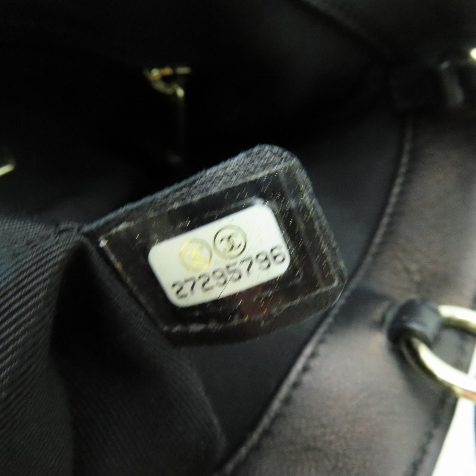 CHANEL 菱格牛皮皮革2way Shoulder Bag金扣手挽肩背兩用袋黒色