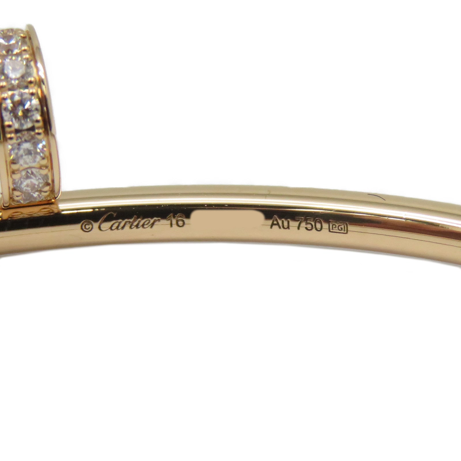 CARTIER 18K玫瑰金Juste Un Clou Bracelet手鐲粉金色