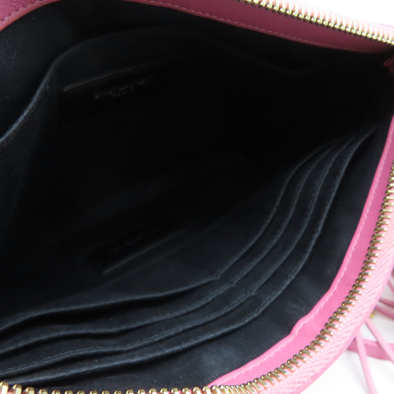 SAINT LAURENT 羊皮皮革Shoulder Bag金扣肩背袋粉红色